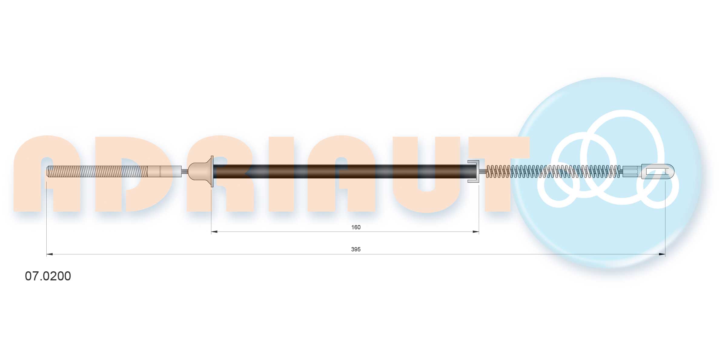 Handremkabel Adriauto 07.0200