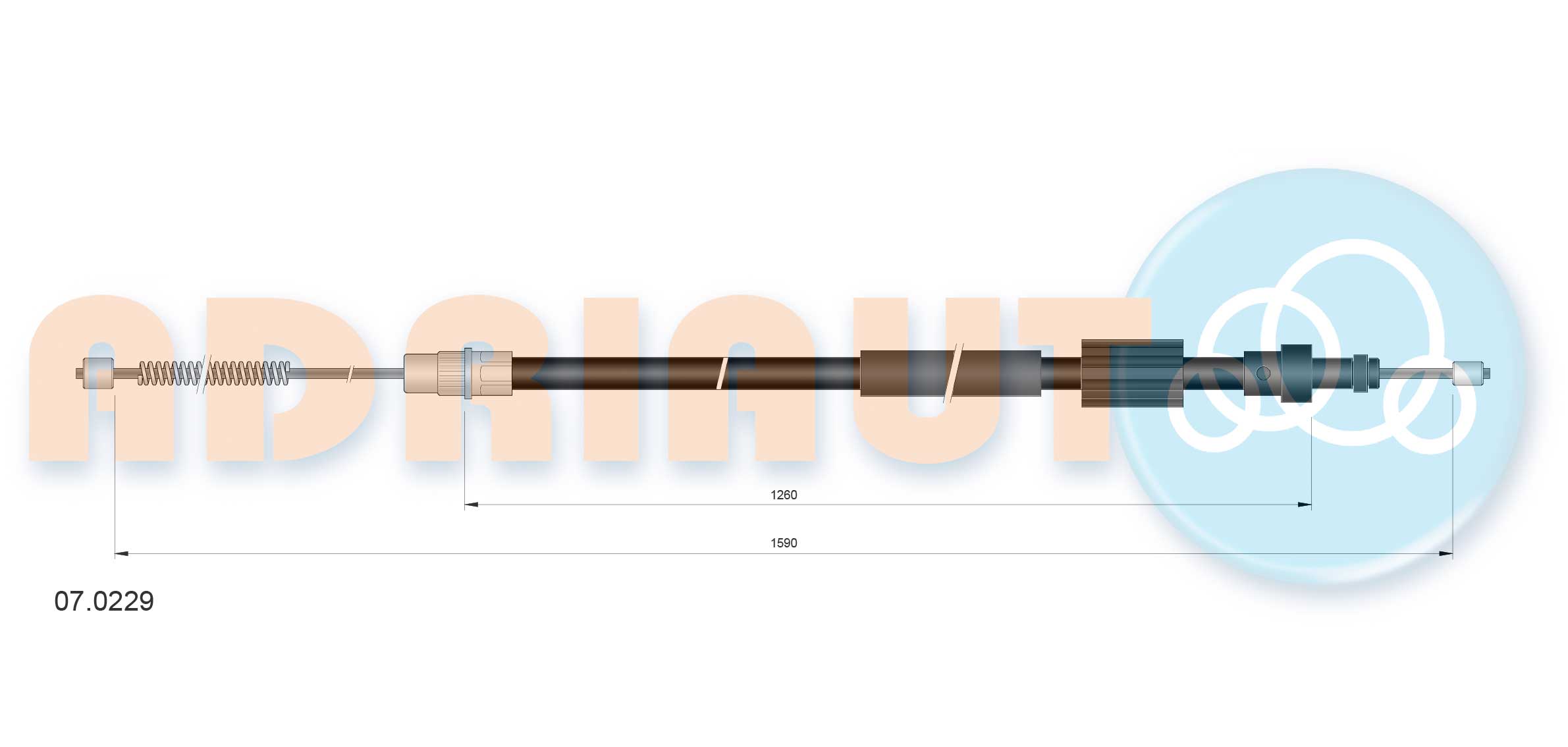 Handremkabel Adriauto 07.0229