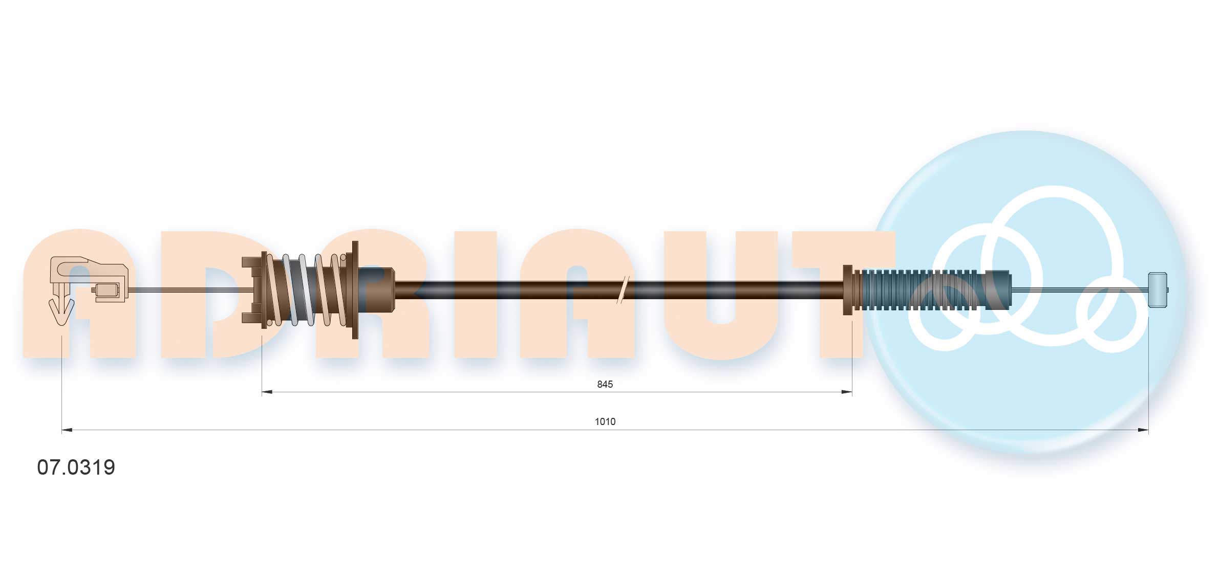 Gaskabel Adriauto 07.0319