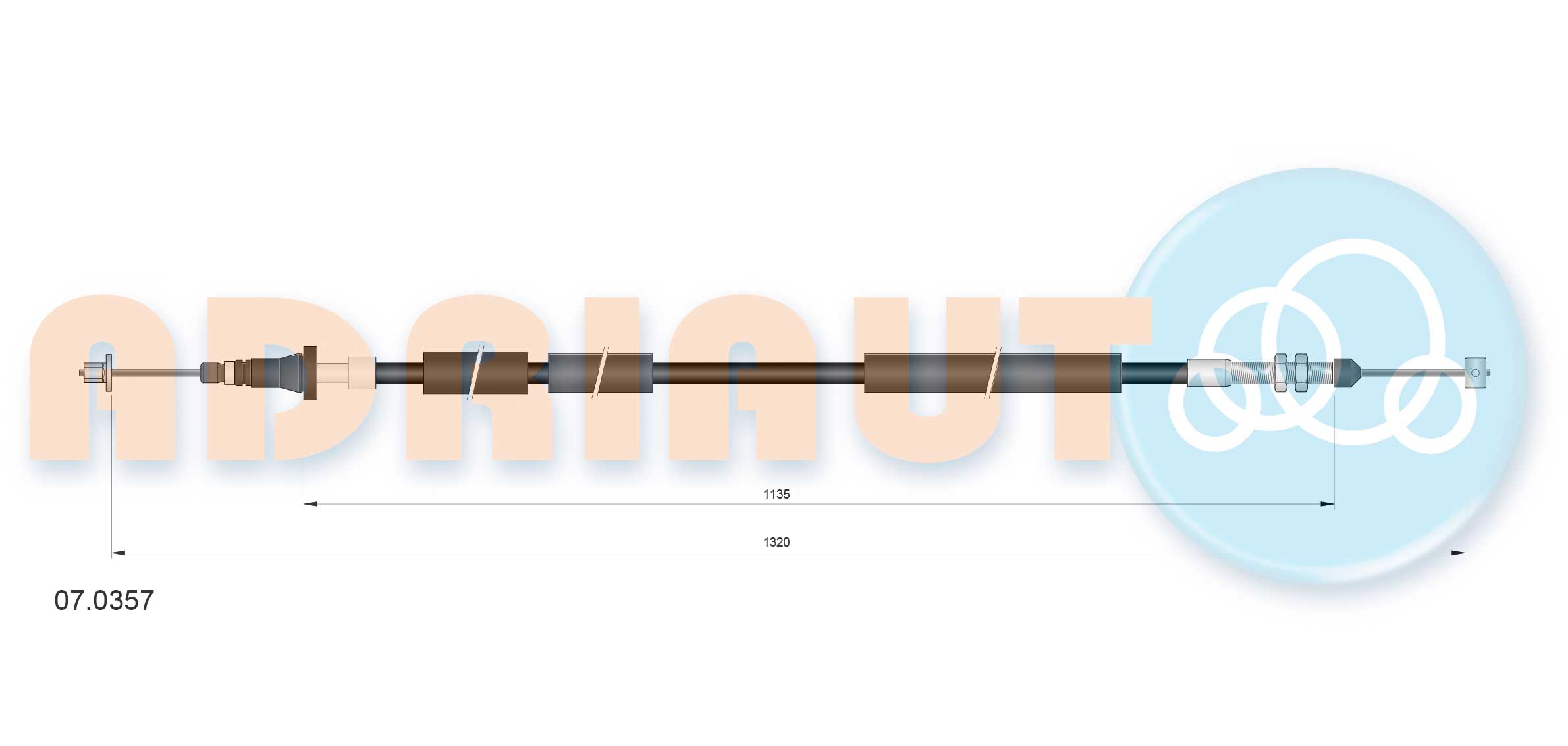 Gaskabel Adriauto 07.0357