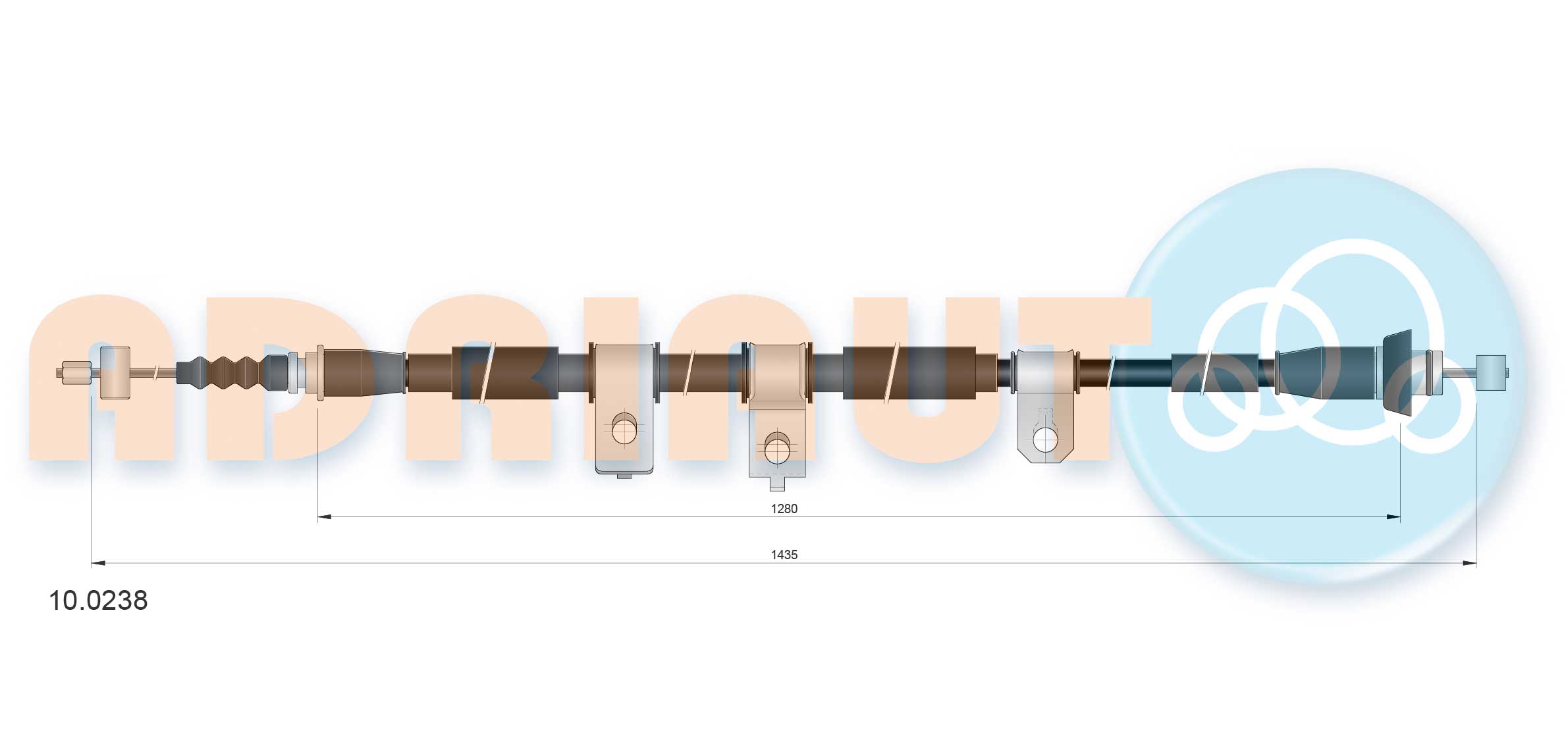 Handremkabel Adriauto 10.0238