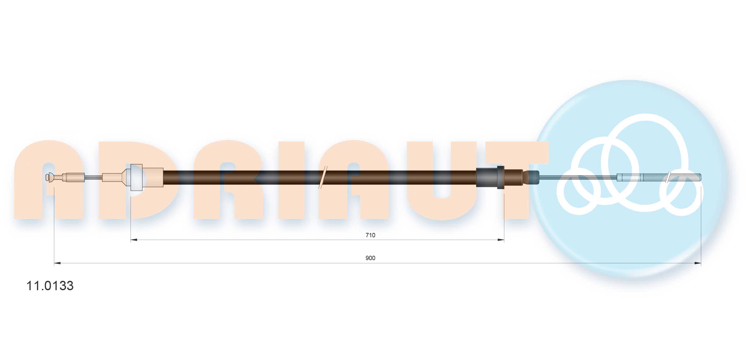 Koppelingskabel Adriauto 11.0133