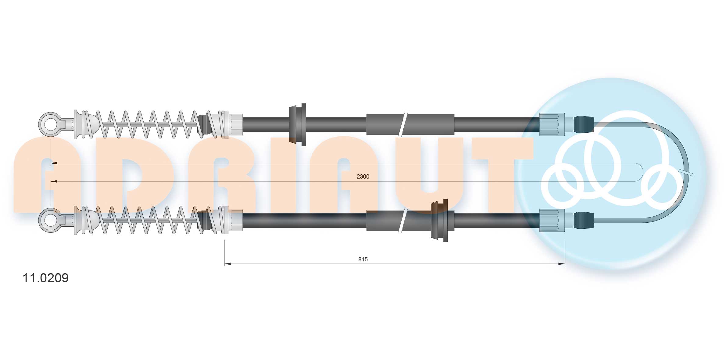 Handremkabel Adriauto 11.0209