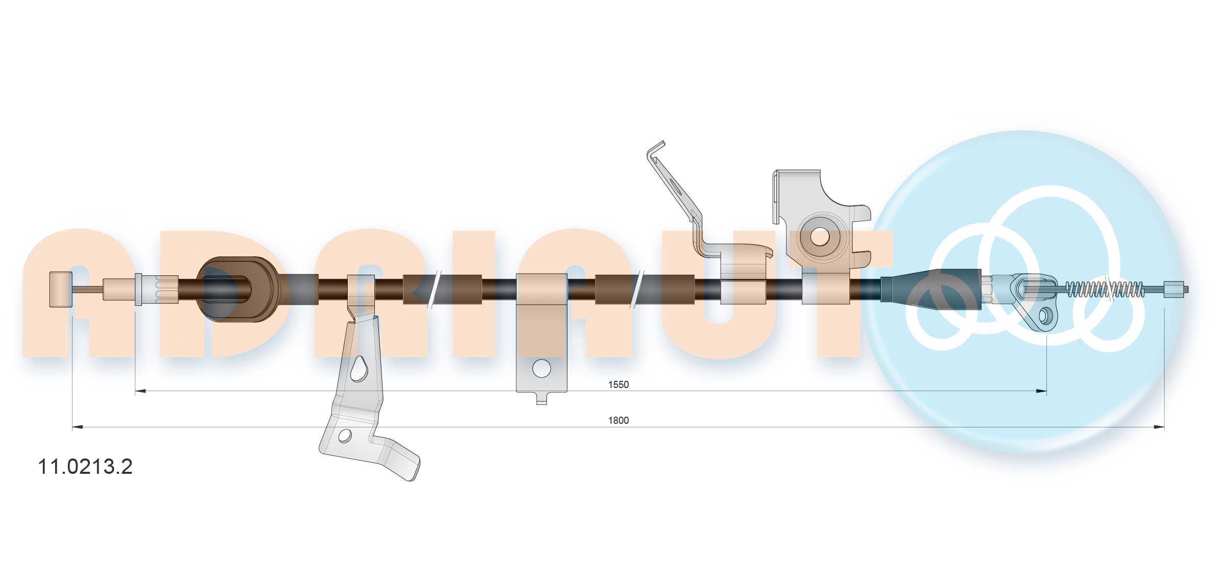 Handremkabel Adriauto 11.0213.2