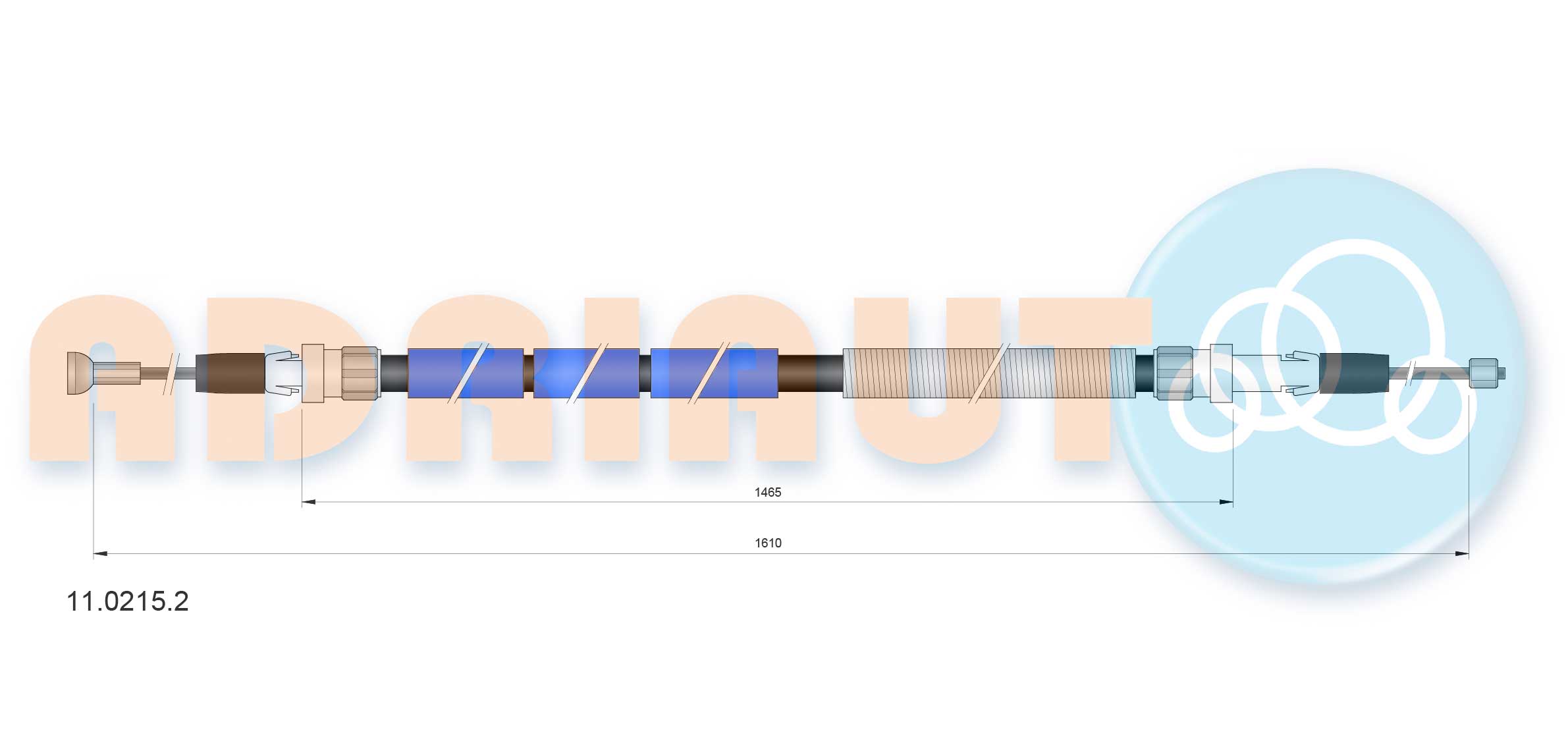 Handremkabel Adriauto 11.0215.2