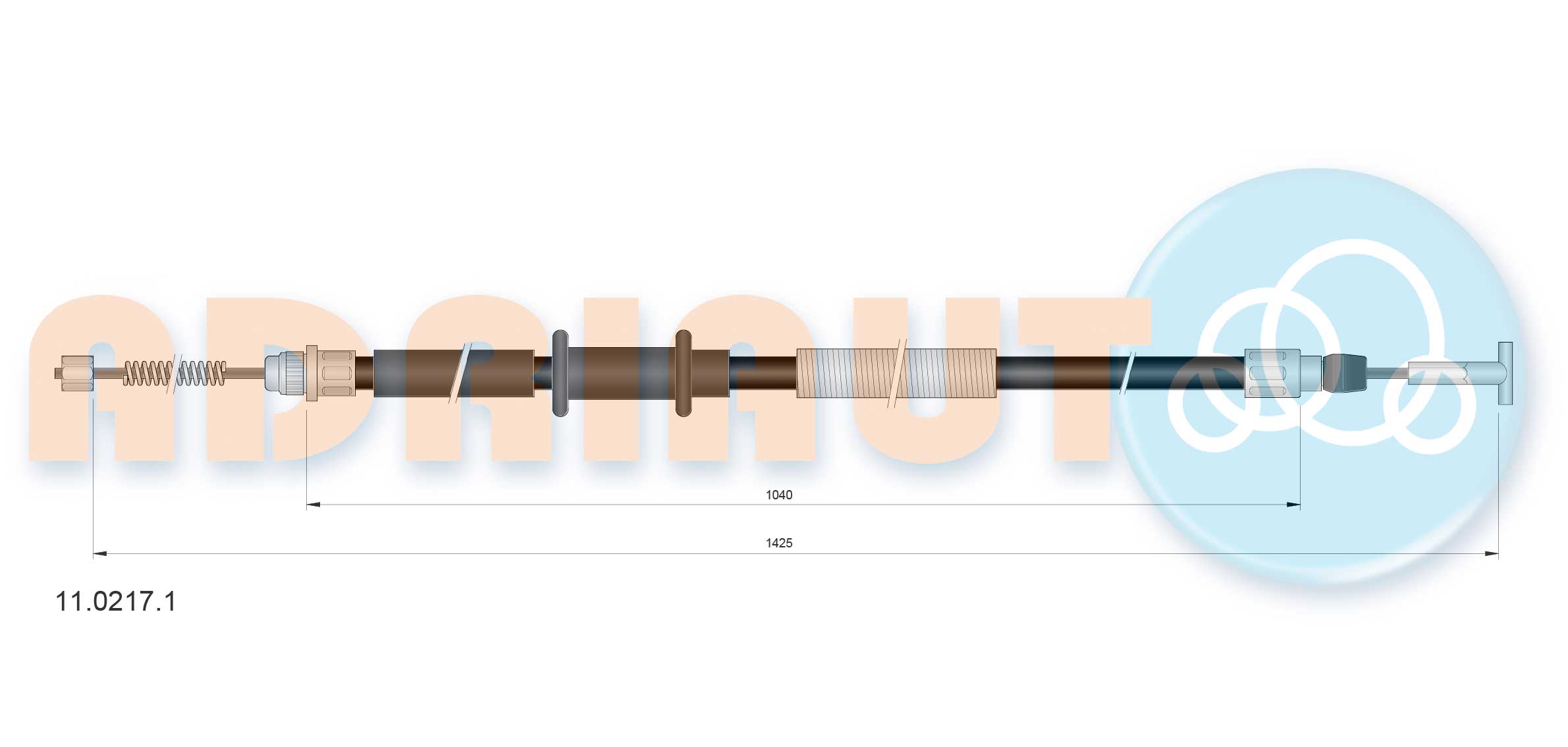 Handremkabel Adriauto 11.0217.1