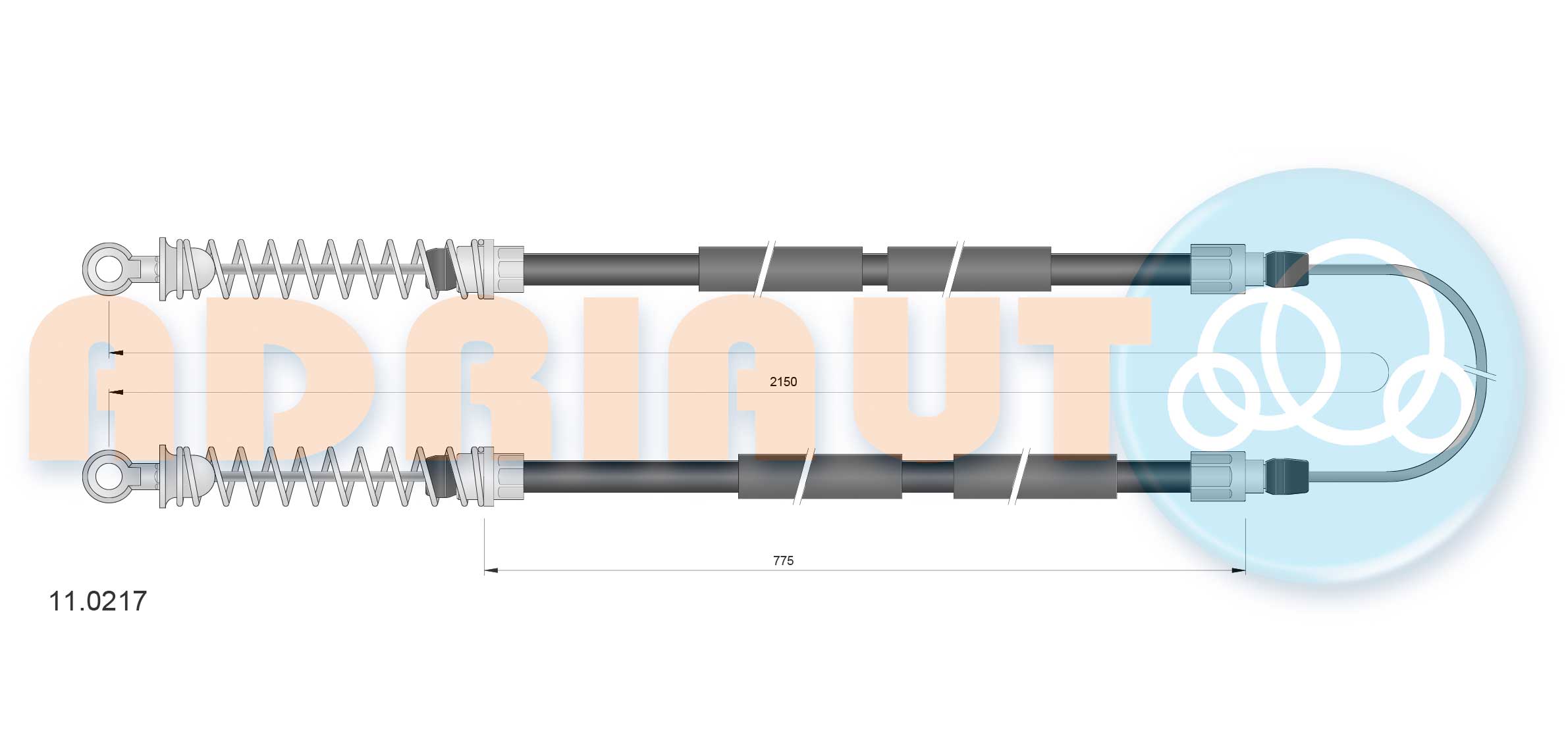Handremkabel Adriauto 11.0217