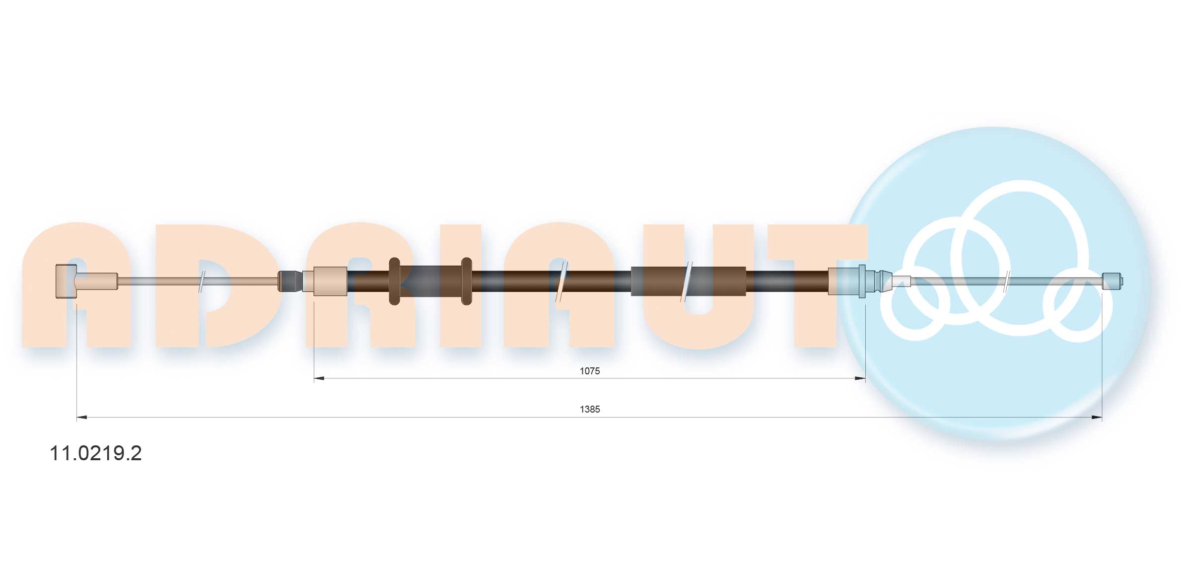 Handremkabel Adriauto 11.0219.2