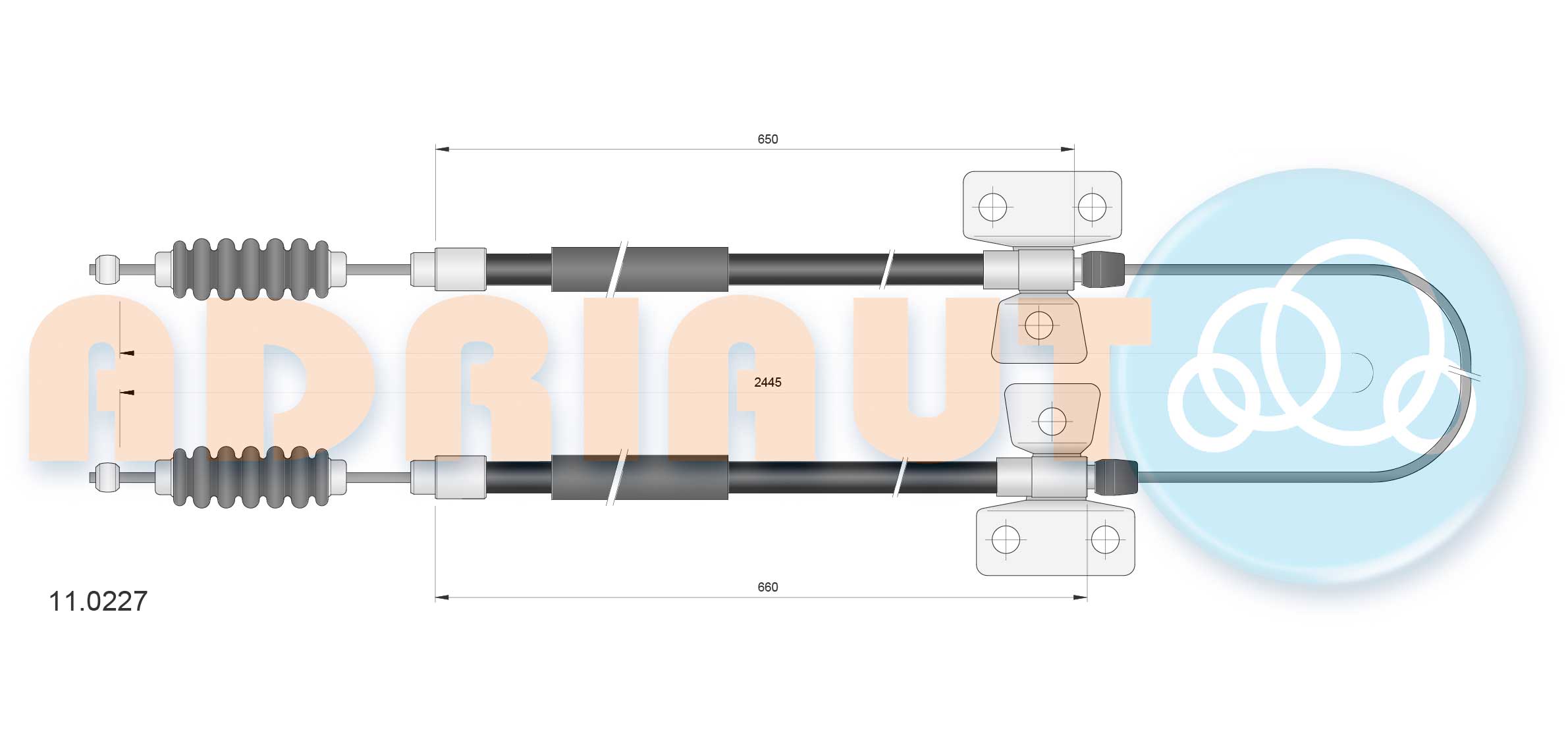 Handremkabel Adriauto 11.0227