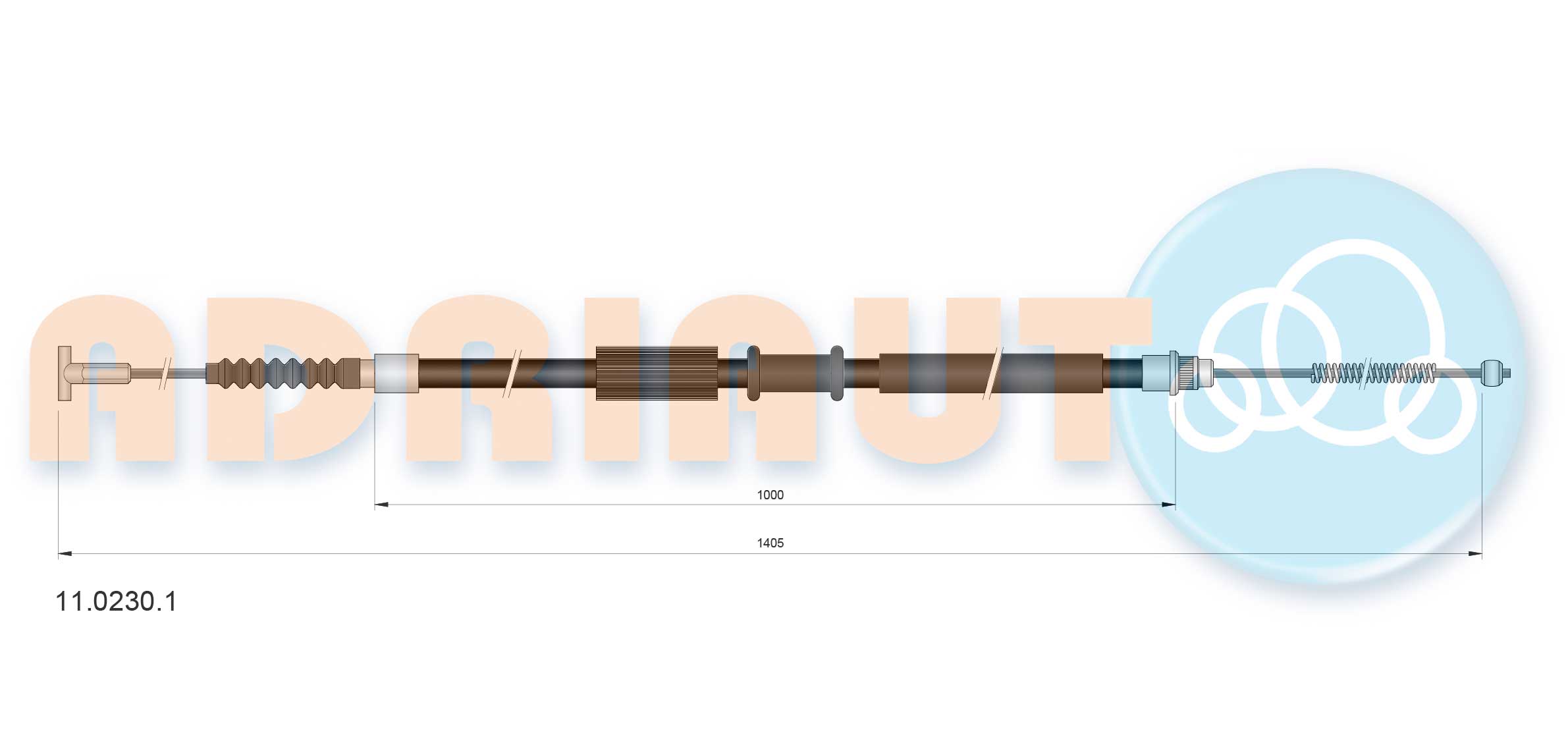 Handremkabel Adriauto 11.0230.1