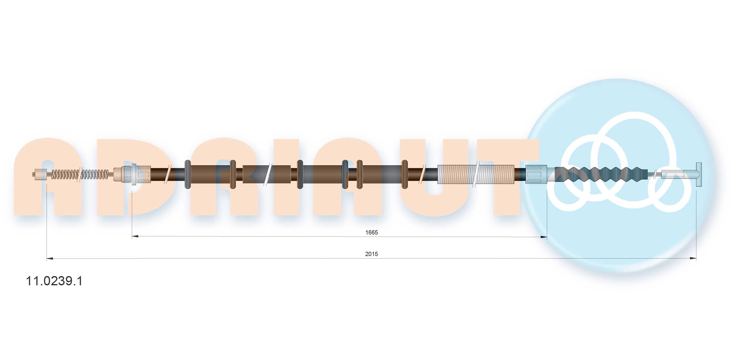 Handremkabel Adriauto 11.0239.1