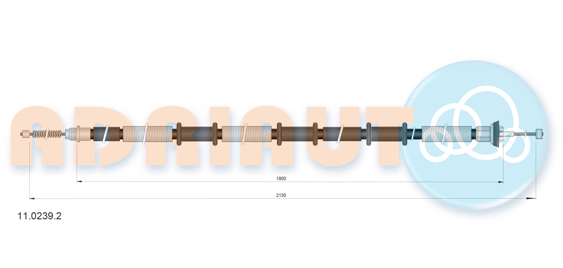 Handremkabel Adriauto 11.0239.2