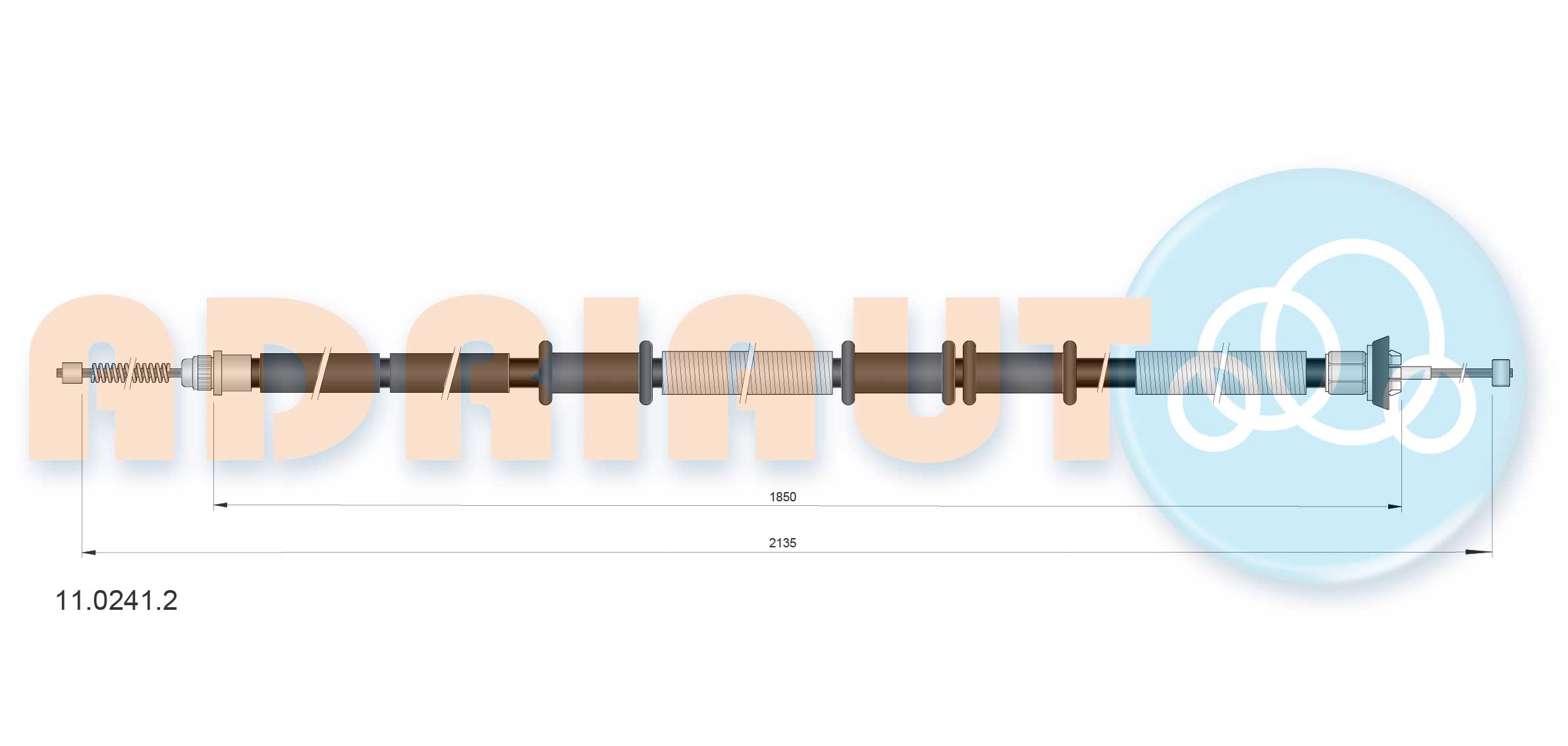 Handremkabel Adriauto 11.0241.2