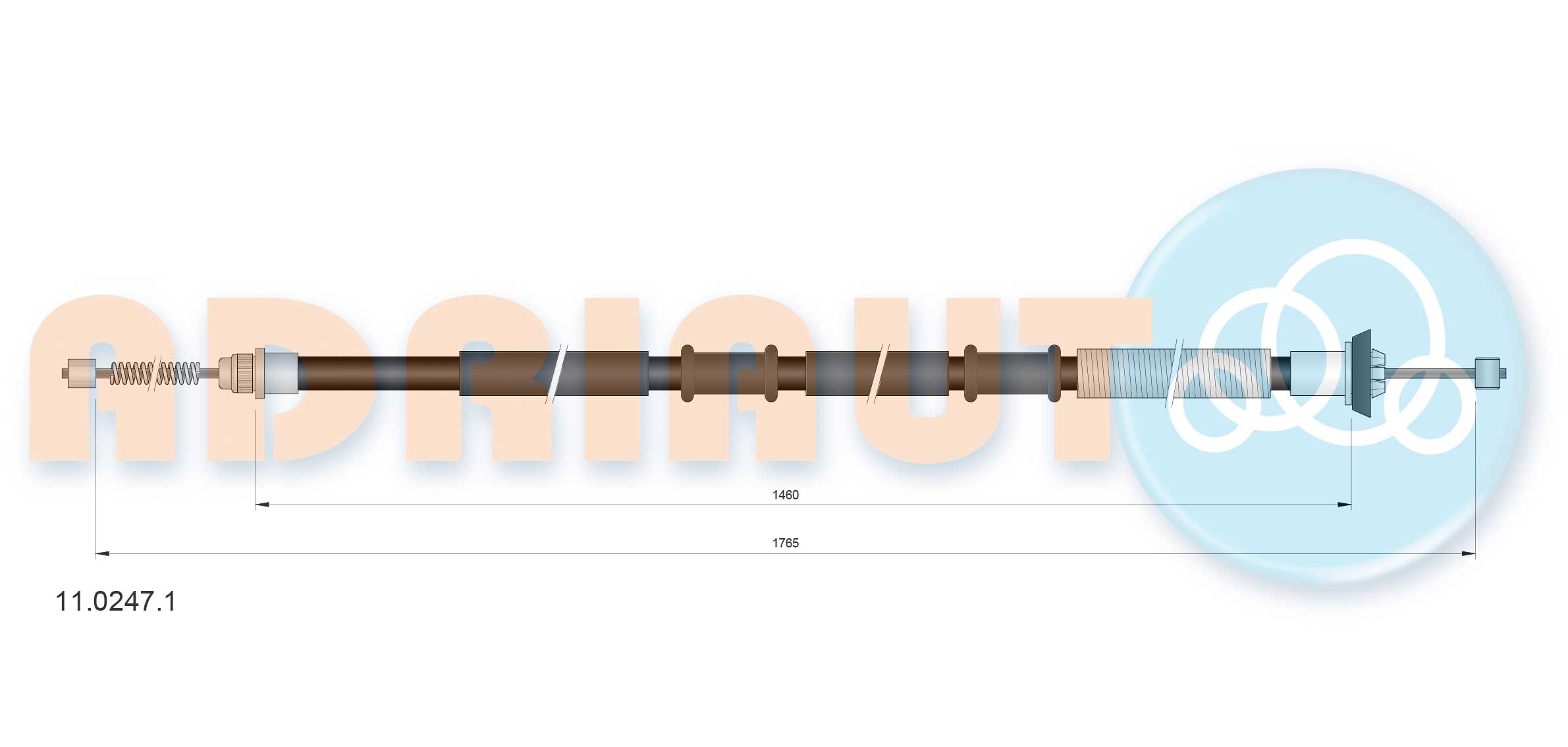 Handremkabel Adriauto 11.0247.1