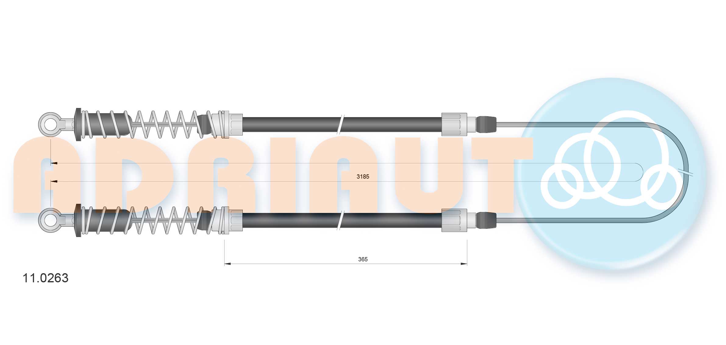 Handremkabel Adriauto 11.0263