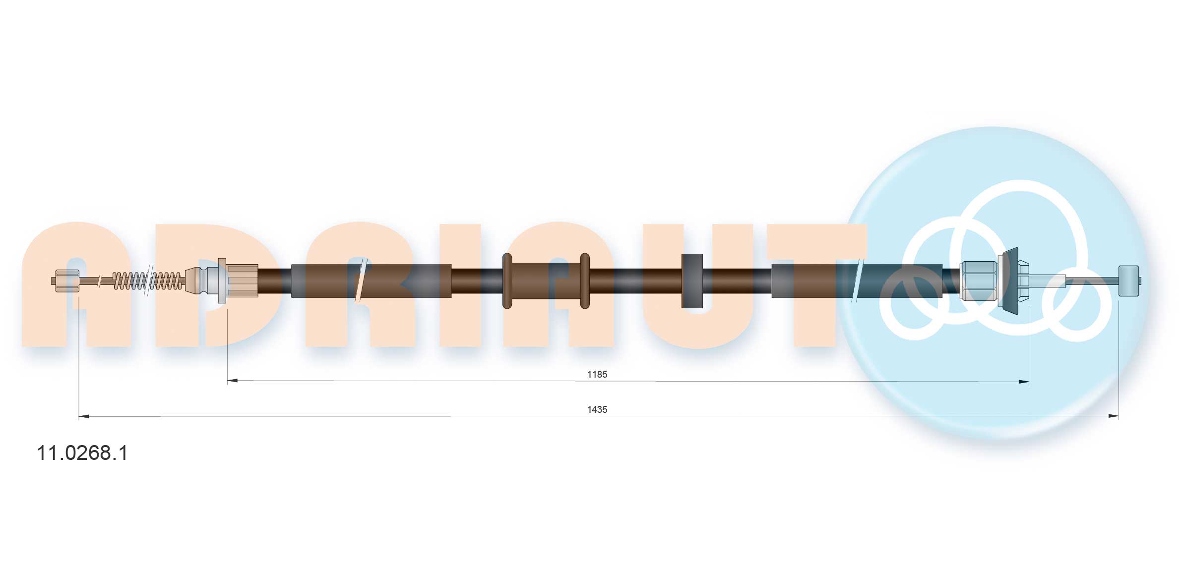 Handremkabel Adriauto 11.0268.1