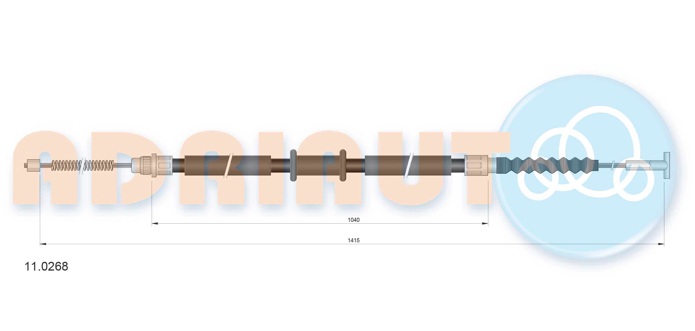 Handremkabel Adriauto 11.0268