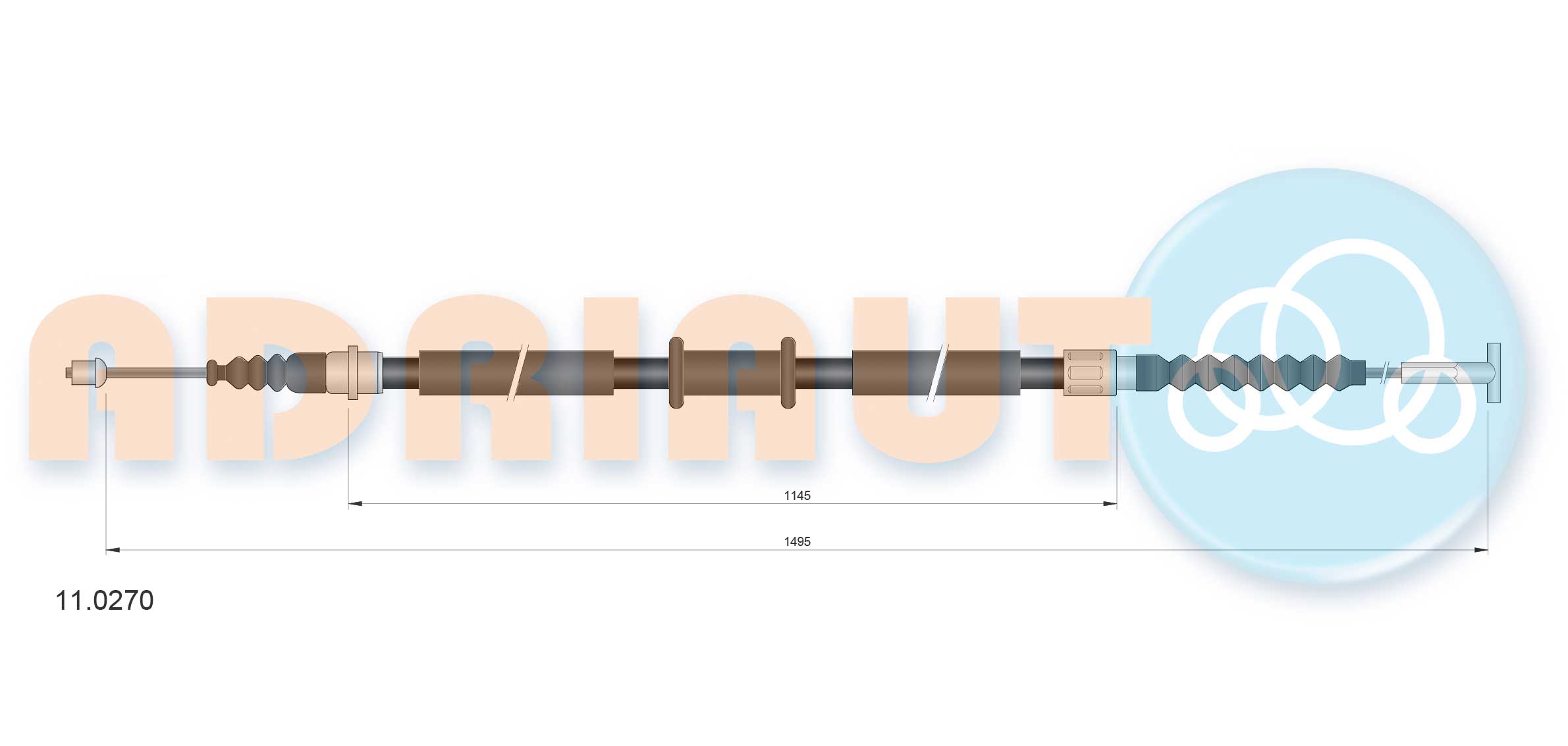 Handremkabel Adriauto 11.0270