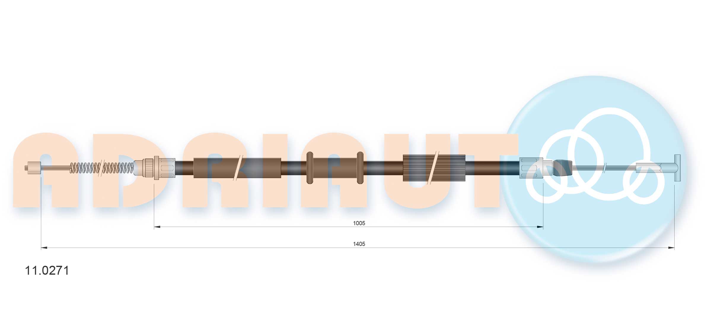 Handremkabel Adriauto 11.0271