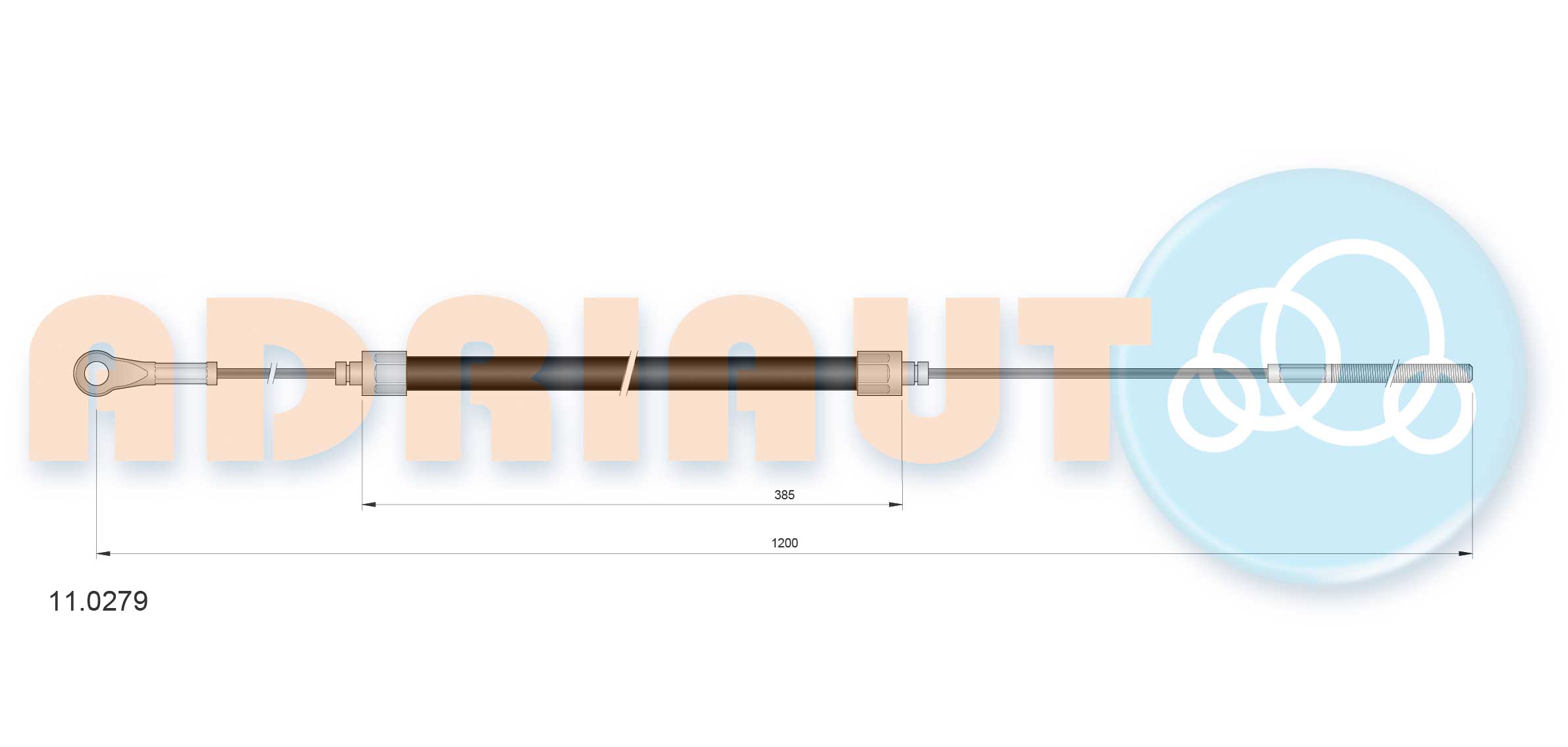 Handremkabel Adriauto 11.0279