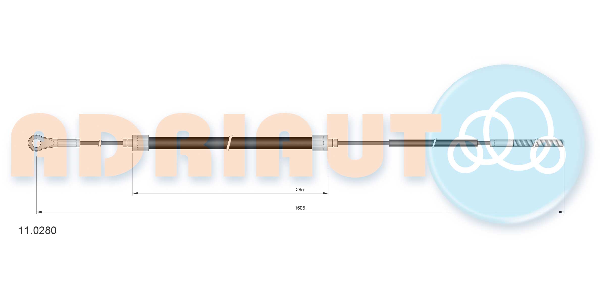Handremkabel Adriauto 11.0280