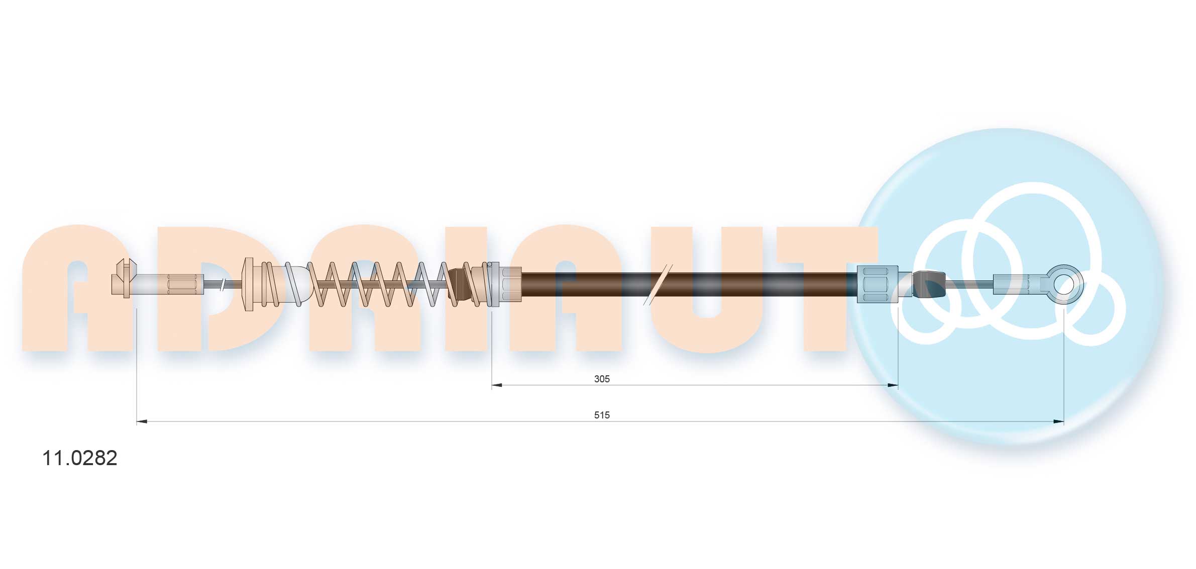 Handremkabel Adriauto 11.0282