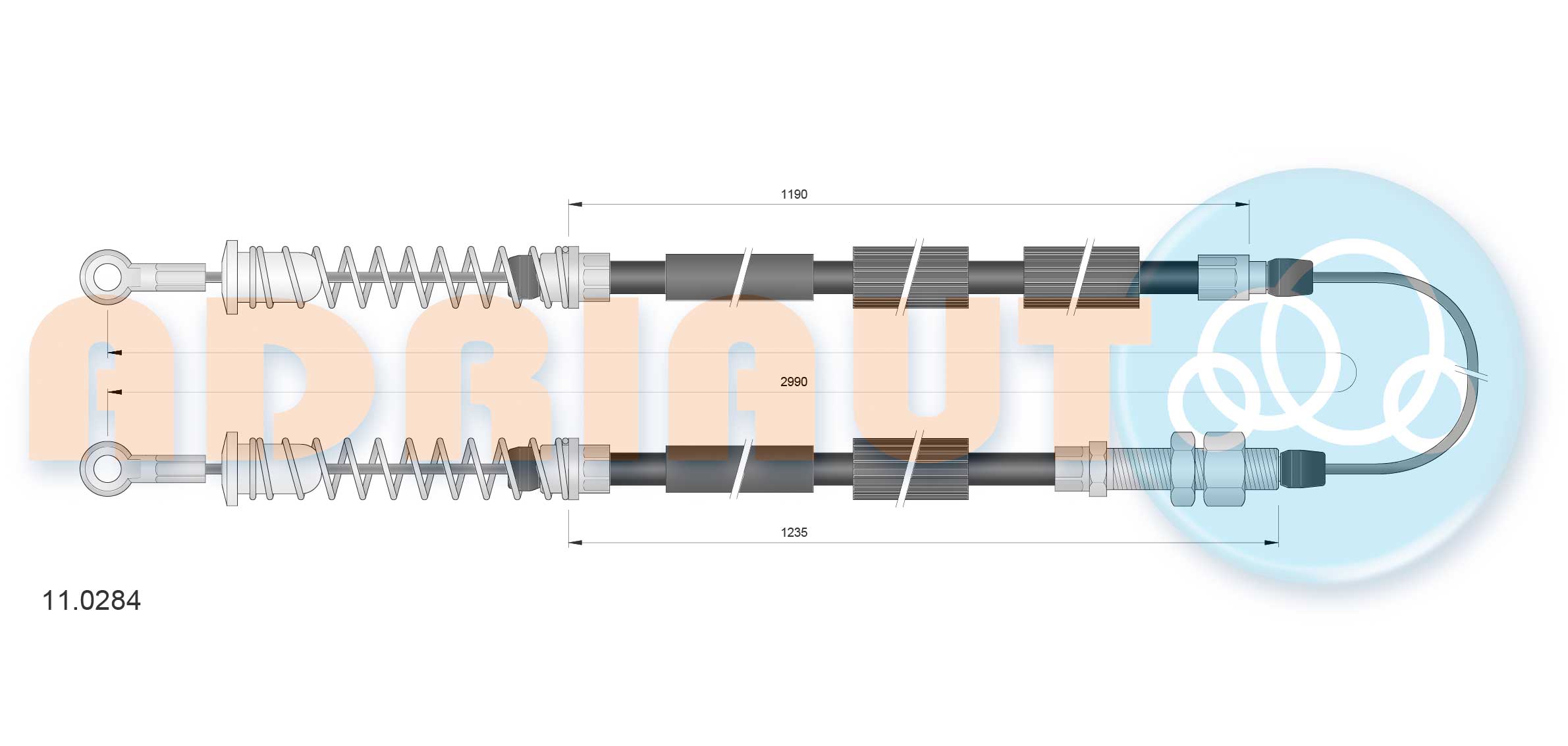 Handremkabel Adriauto 11.0284