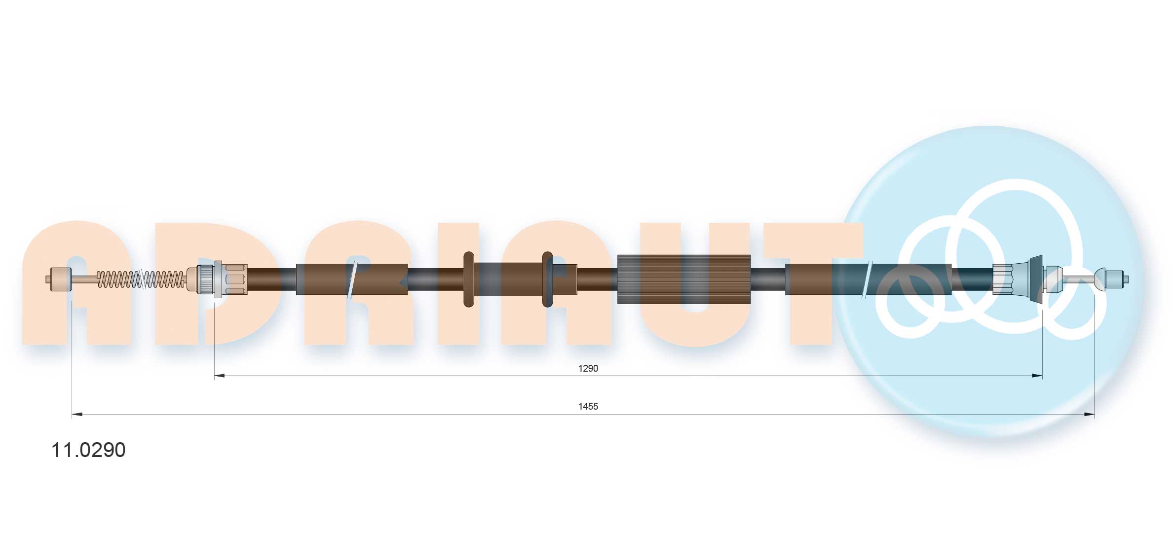Handremkabel Adriauto 11.0290
