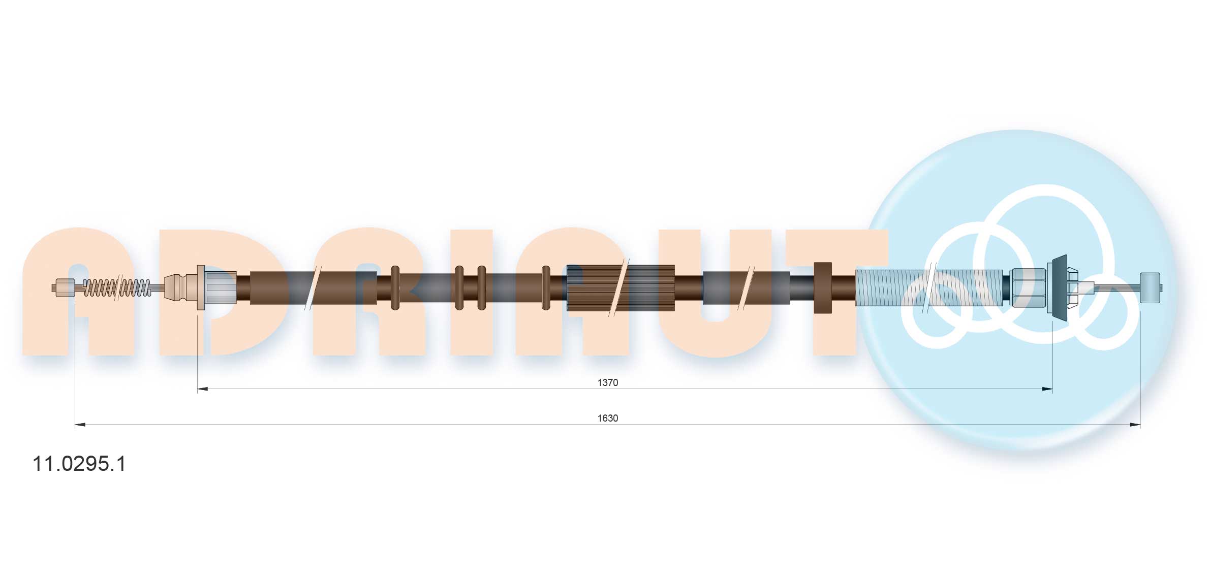 Handremkabel Adriauto 11.0295.1