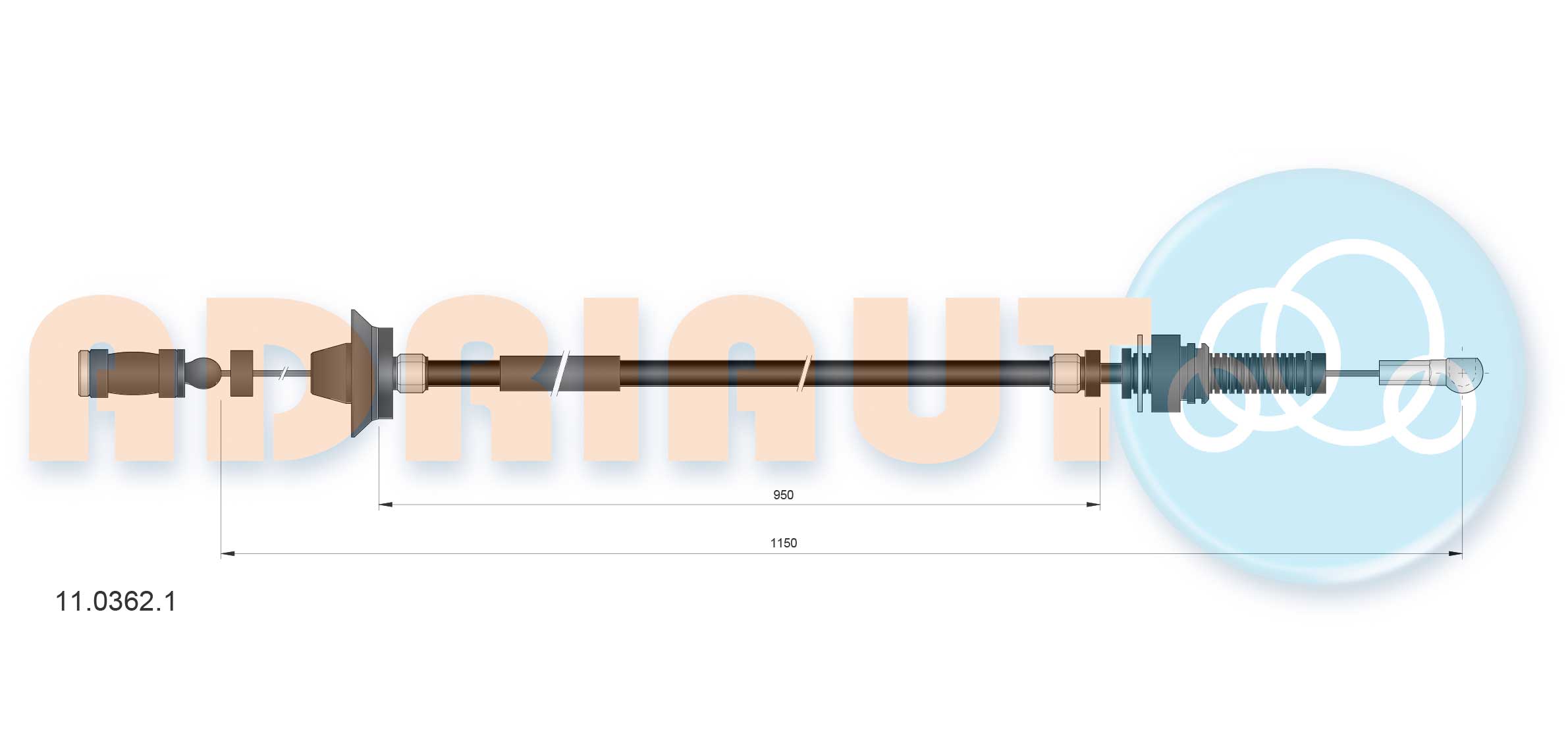 Gaskabel Adriauto 11.0362.1