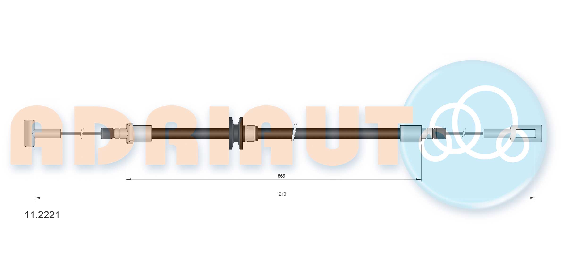 Handremkabel Adriauto 11.2221