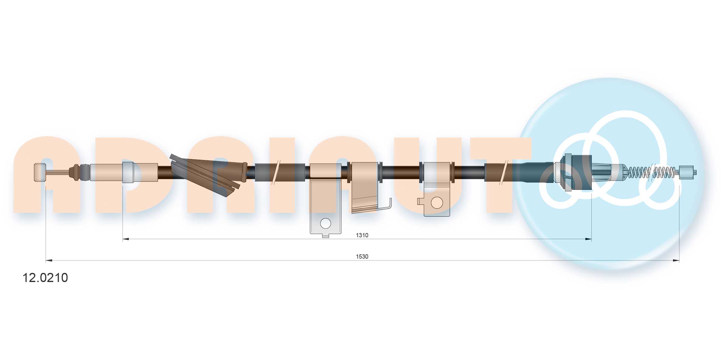Handremkabel Adriauto 12.0210