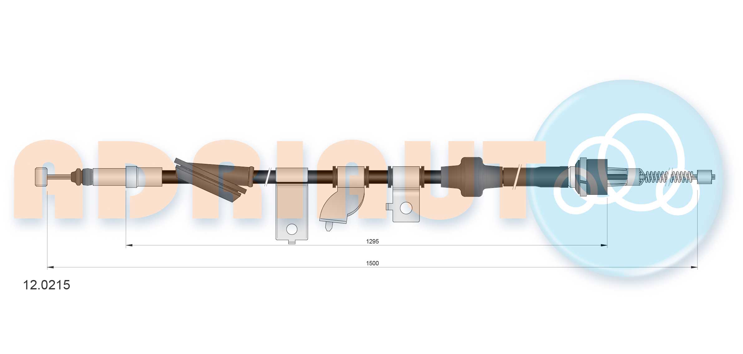 Handremkabel Adriauto 12.0215