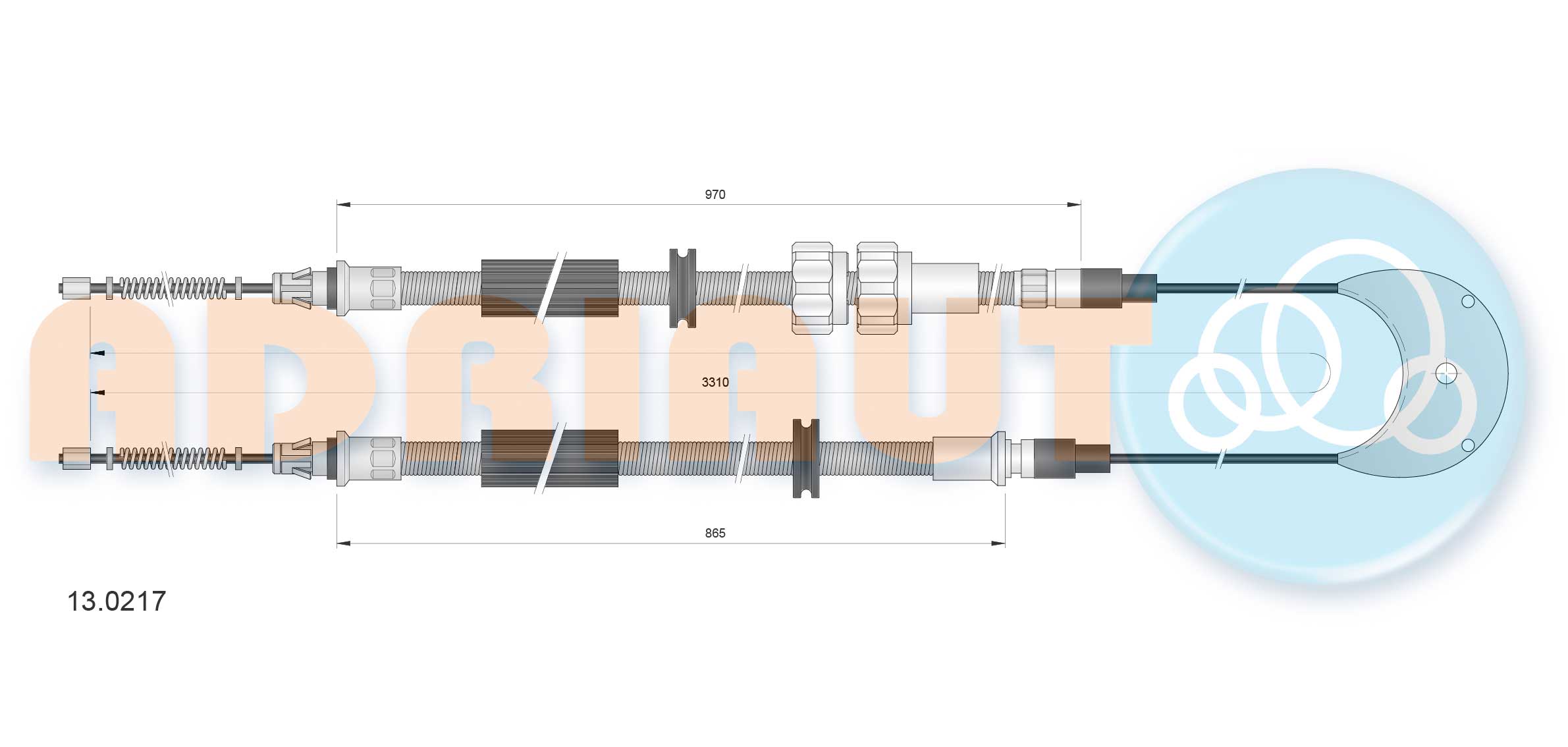 Handremkabel Adriauto 13.0217