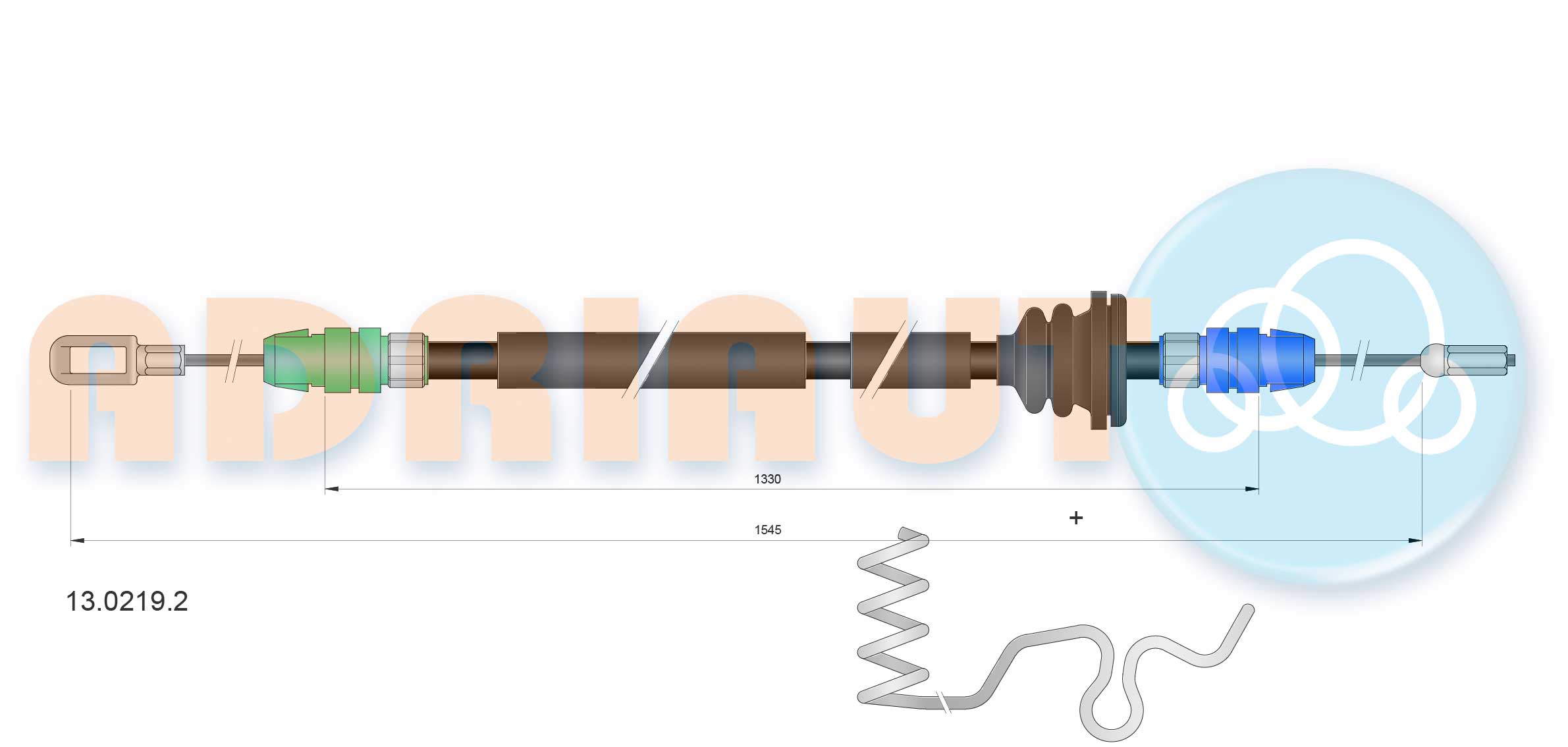 Handremkabel Adriauto 13.0219.2