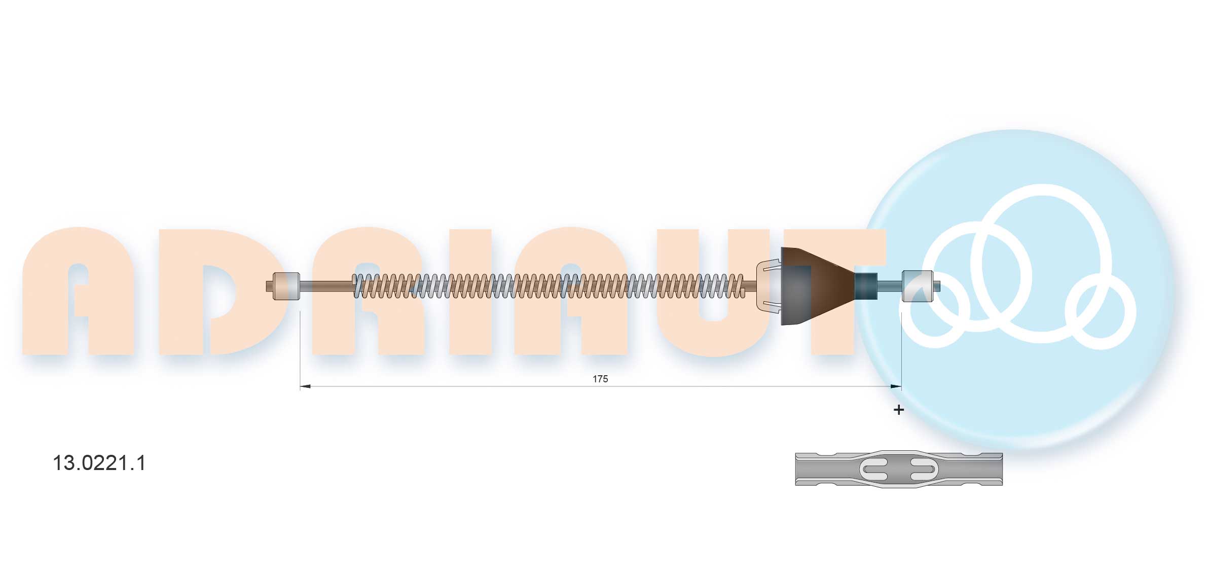 Handremkabel Adriauto 13.0221.1