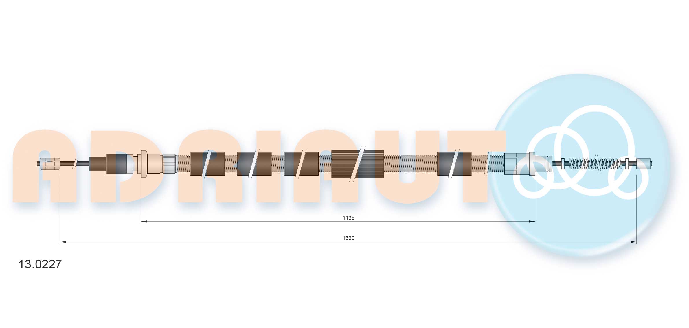Handremkabel Adriauto 13.0227
