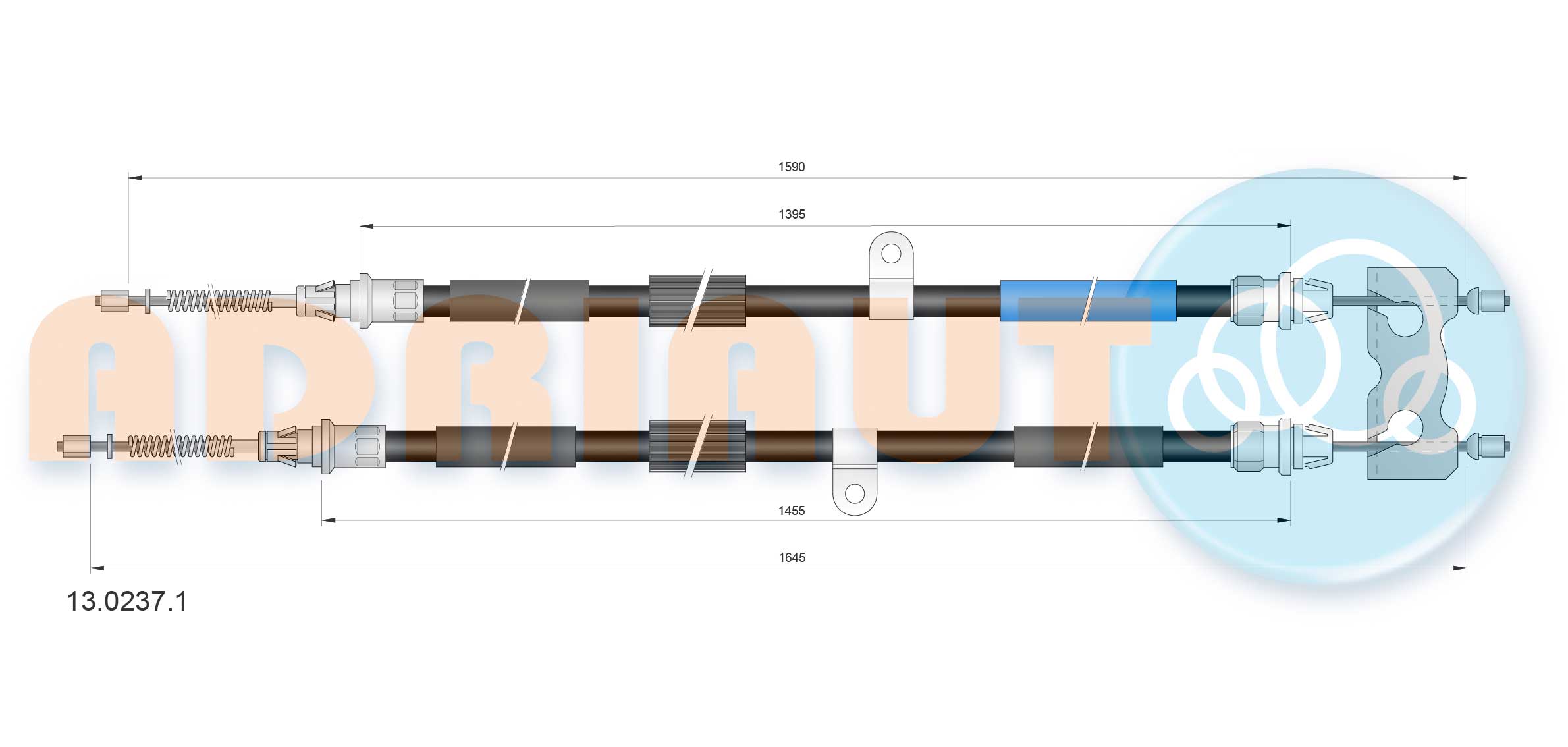 Handremkabel Adriauto 13.0237.1
