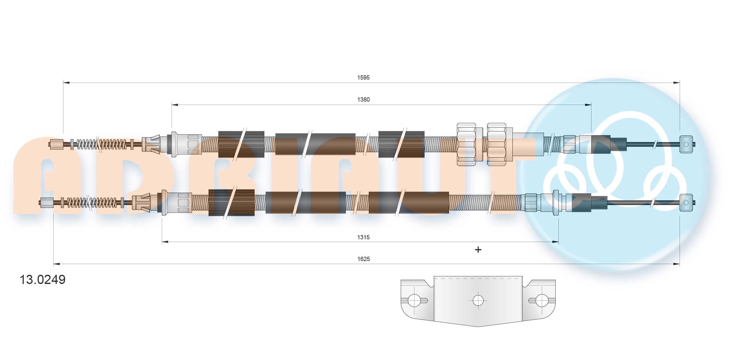 Handremkabel Adriauto 13.0249
