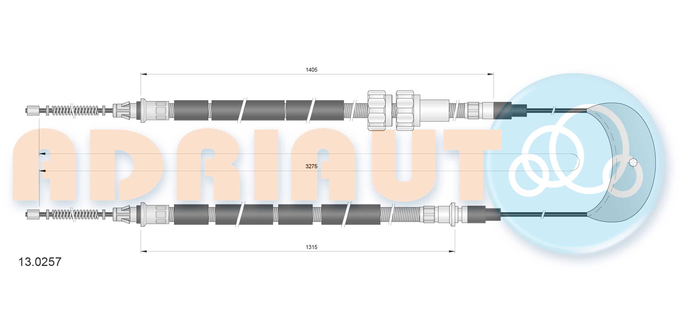 Handremkabel Adriauto 13.0257