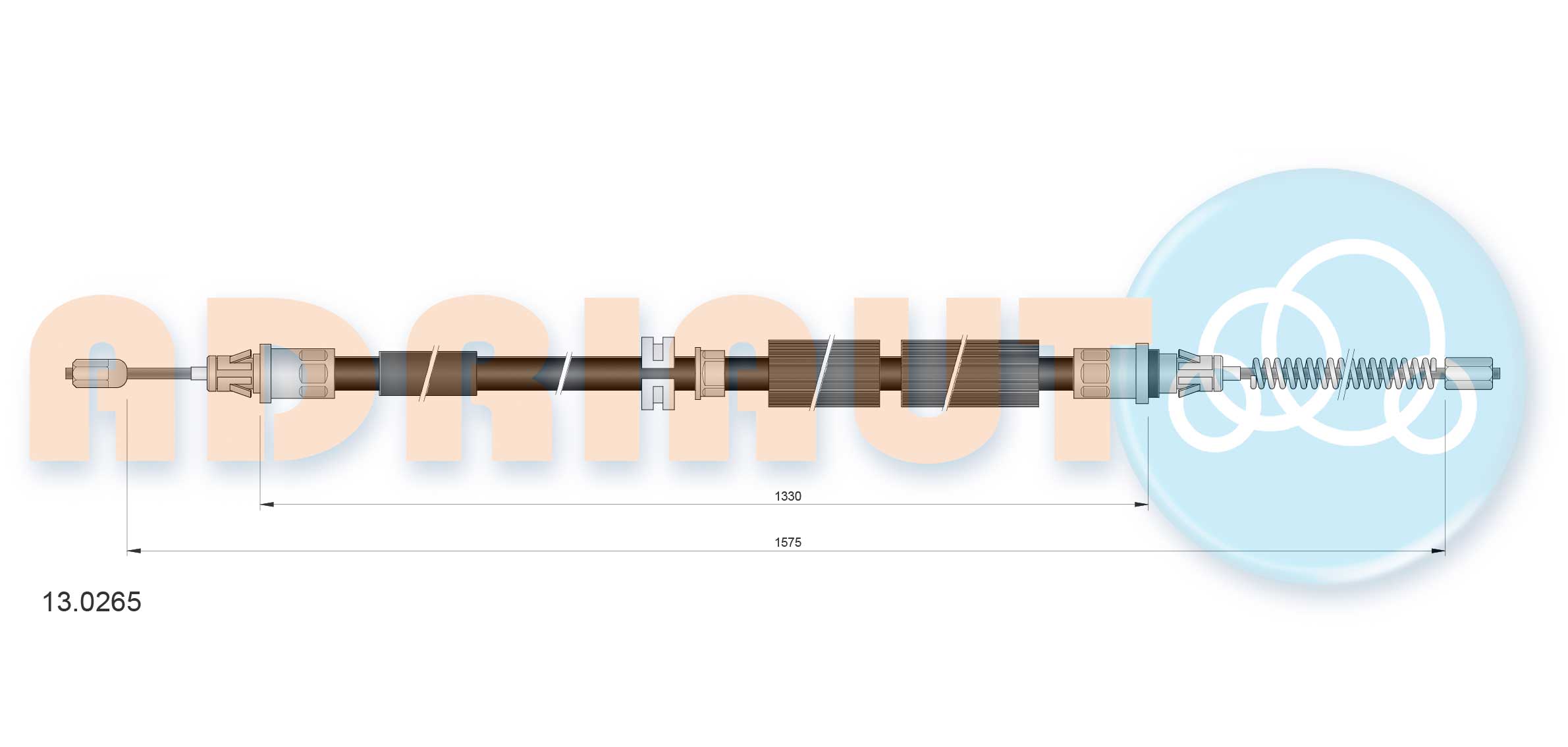 Handremkabel Adriauto 13.0265