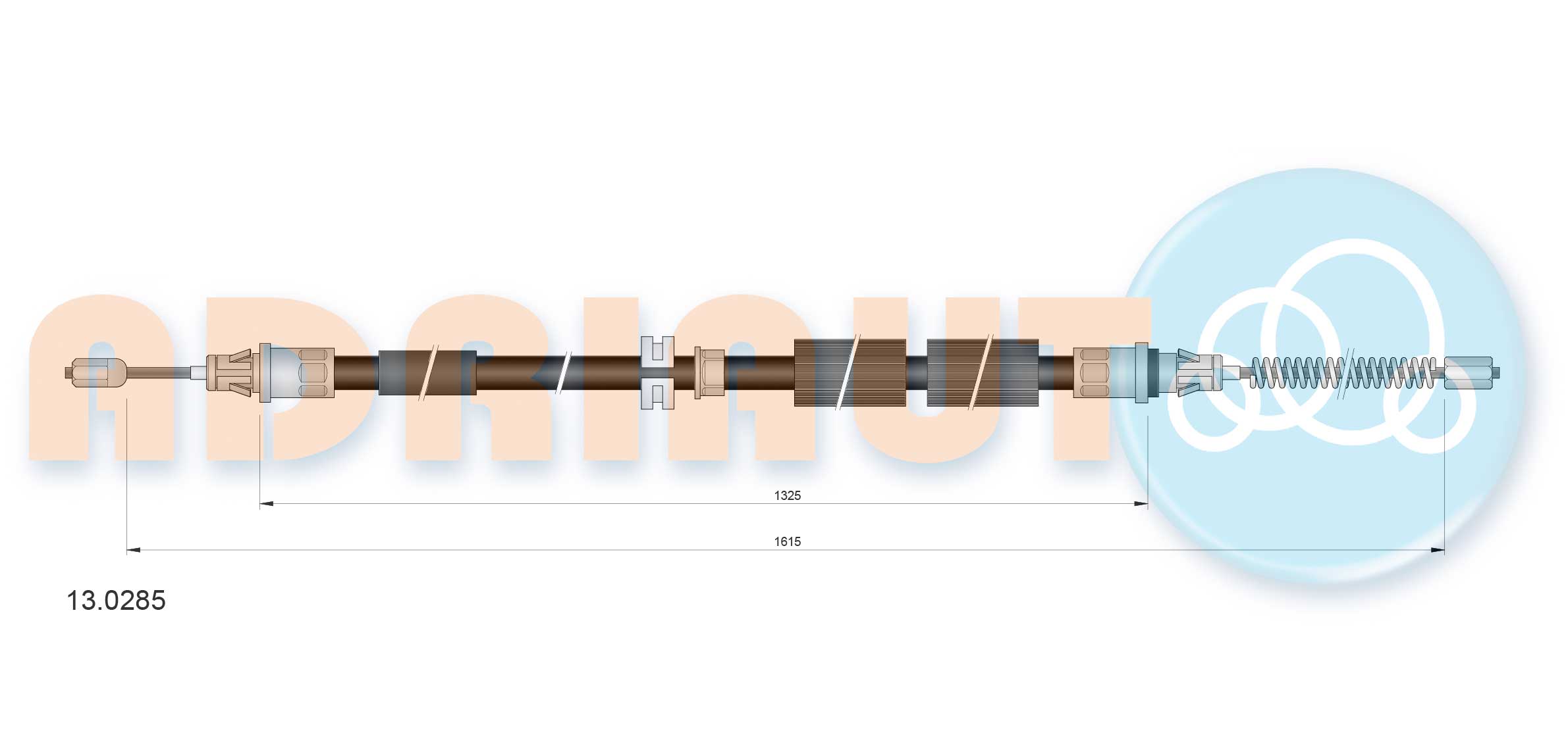 Handremkabel Adriauto 13.0285