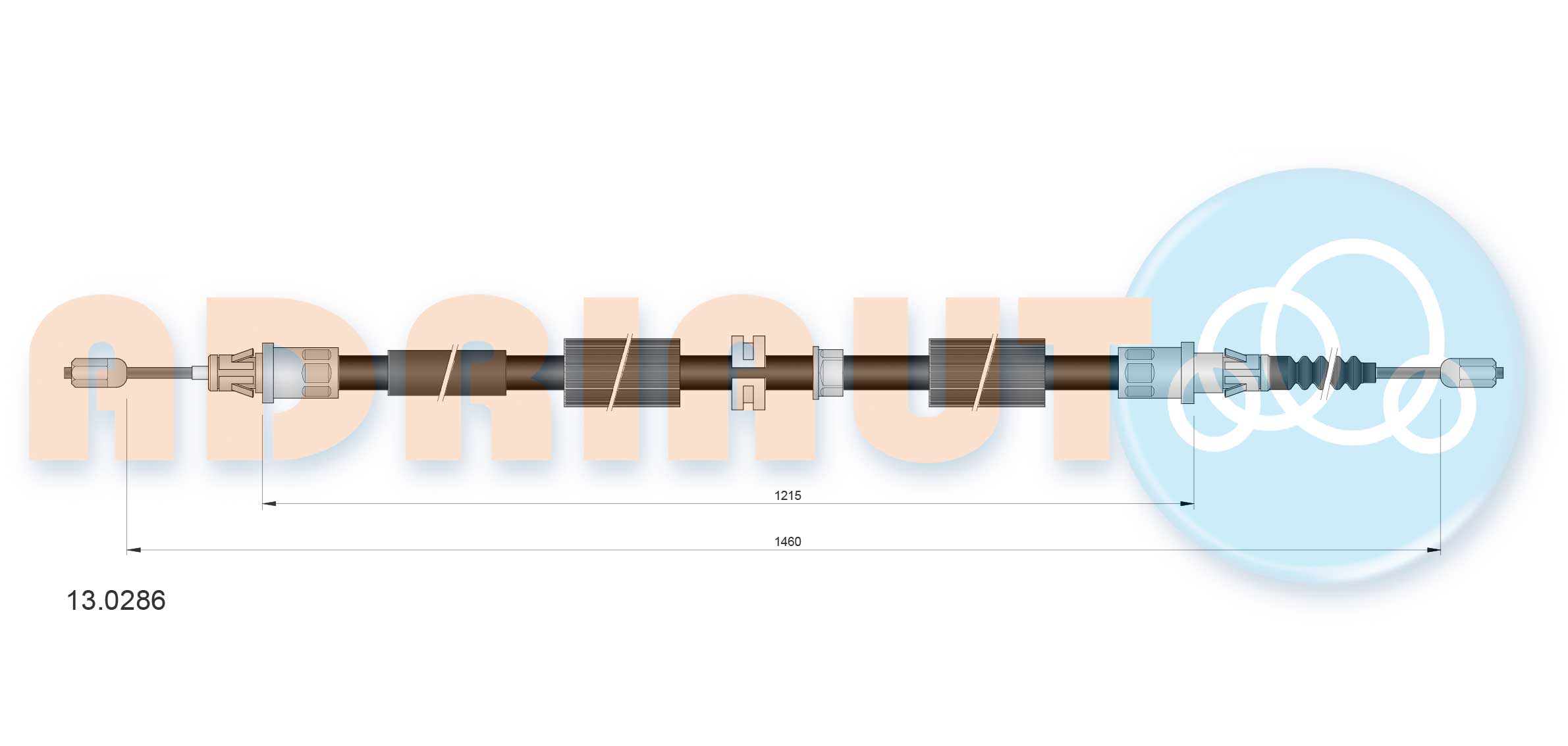 Handremkabel Adriauto 13.0286