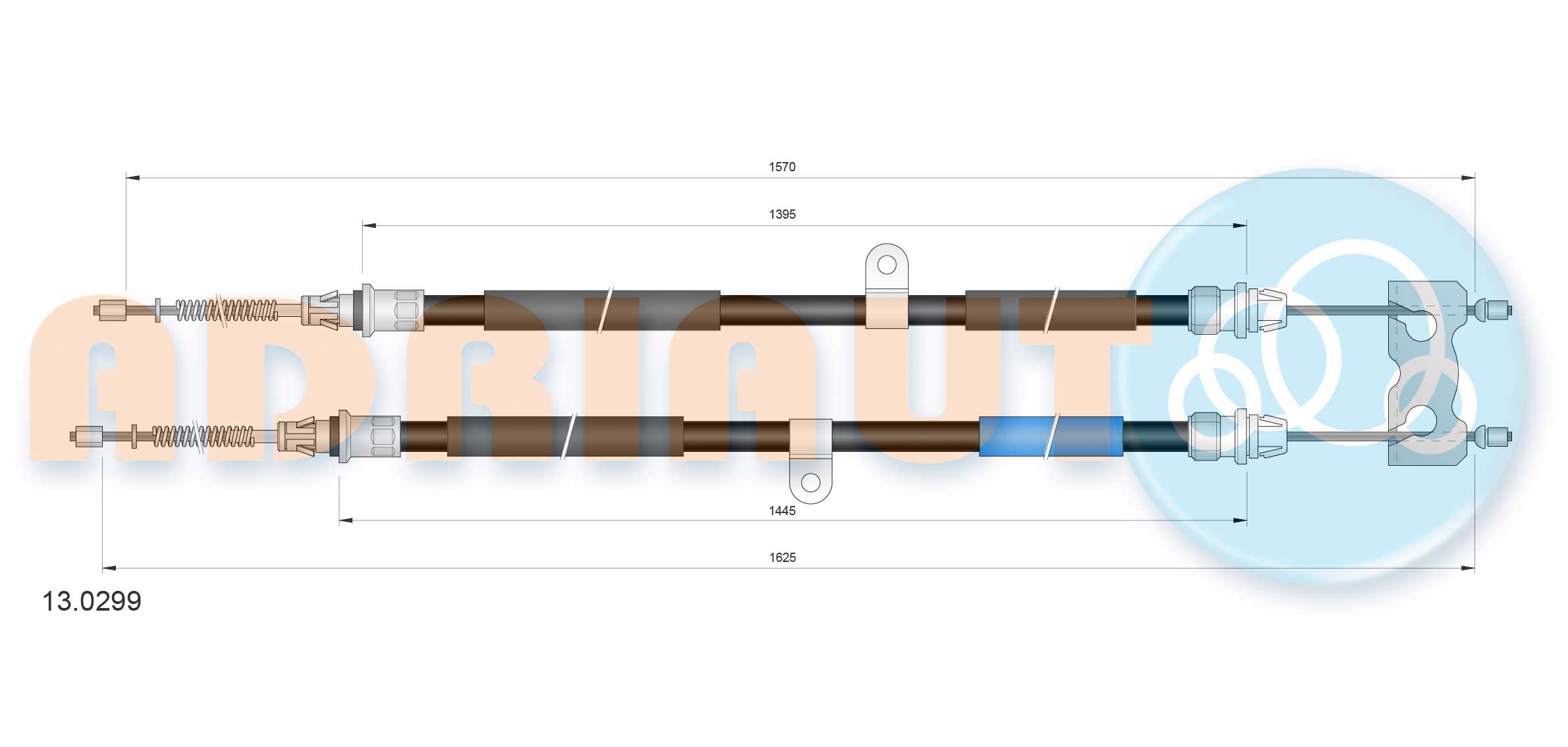 Handremkabel Adriauto 13.0299