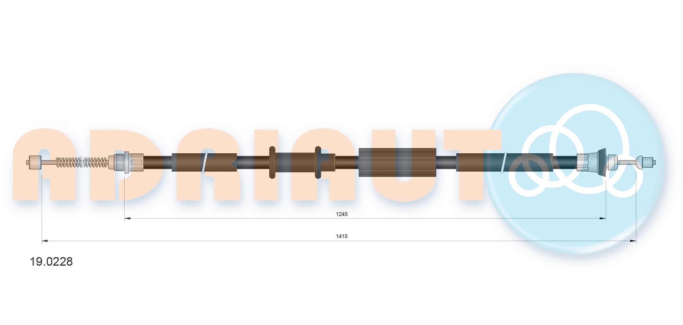 Handremkabel Adriauto 19.0228