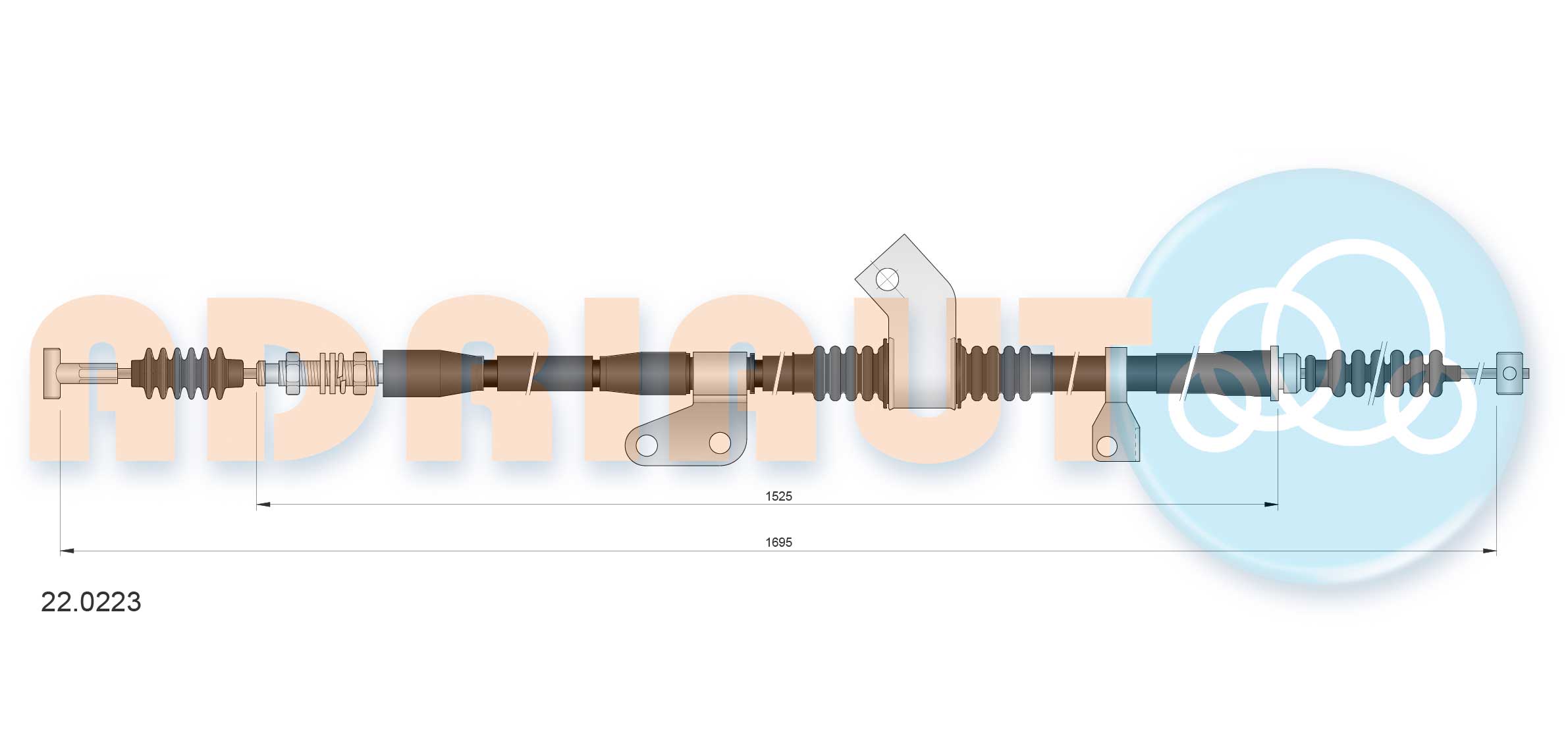 Handremkabel Adriauto 22.0223