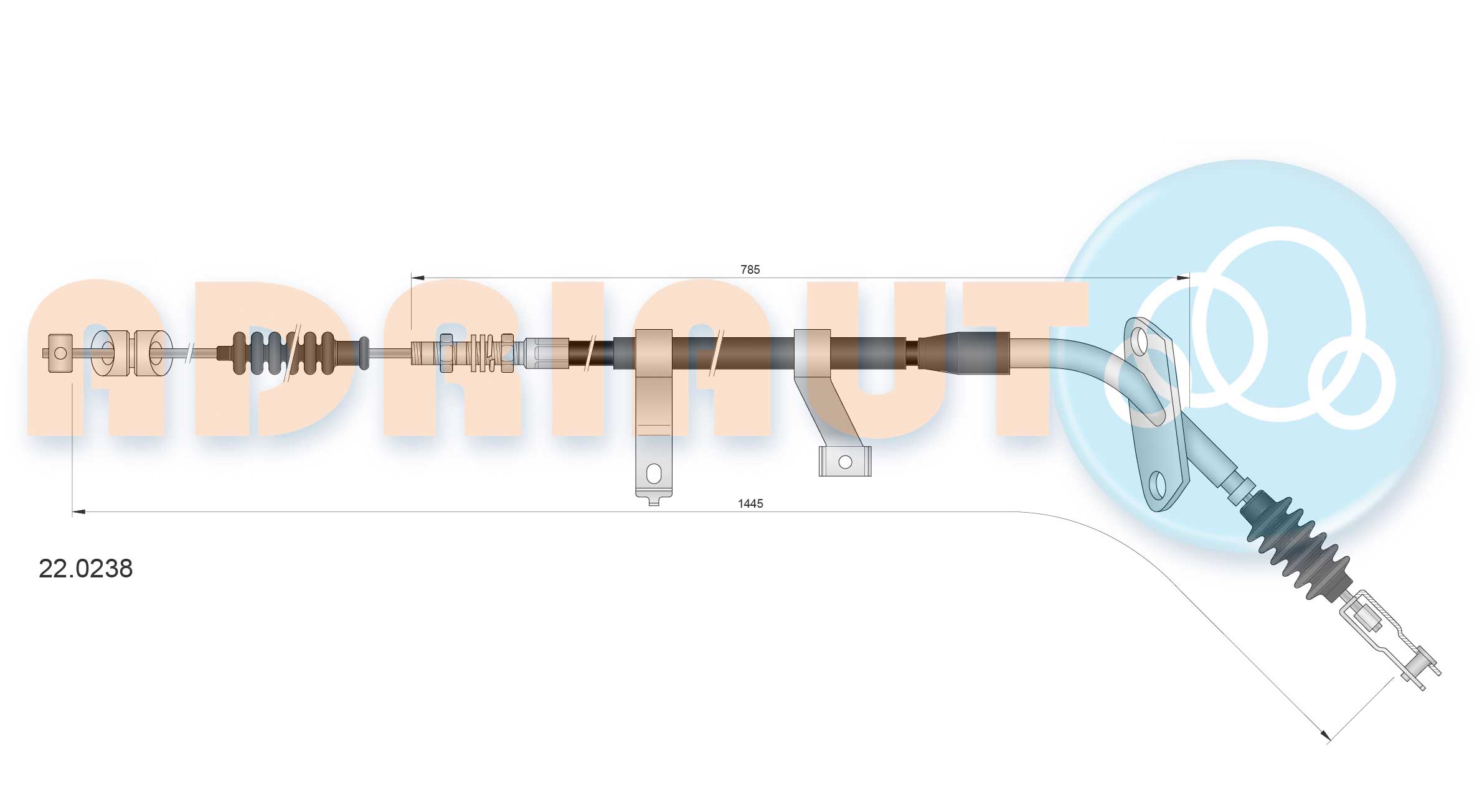Handremkabel Adriauto 22.0238