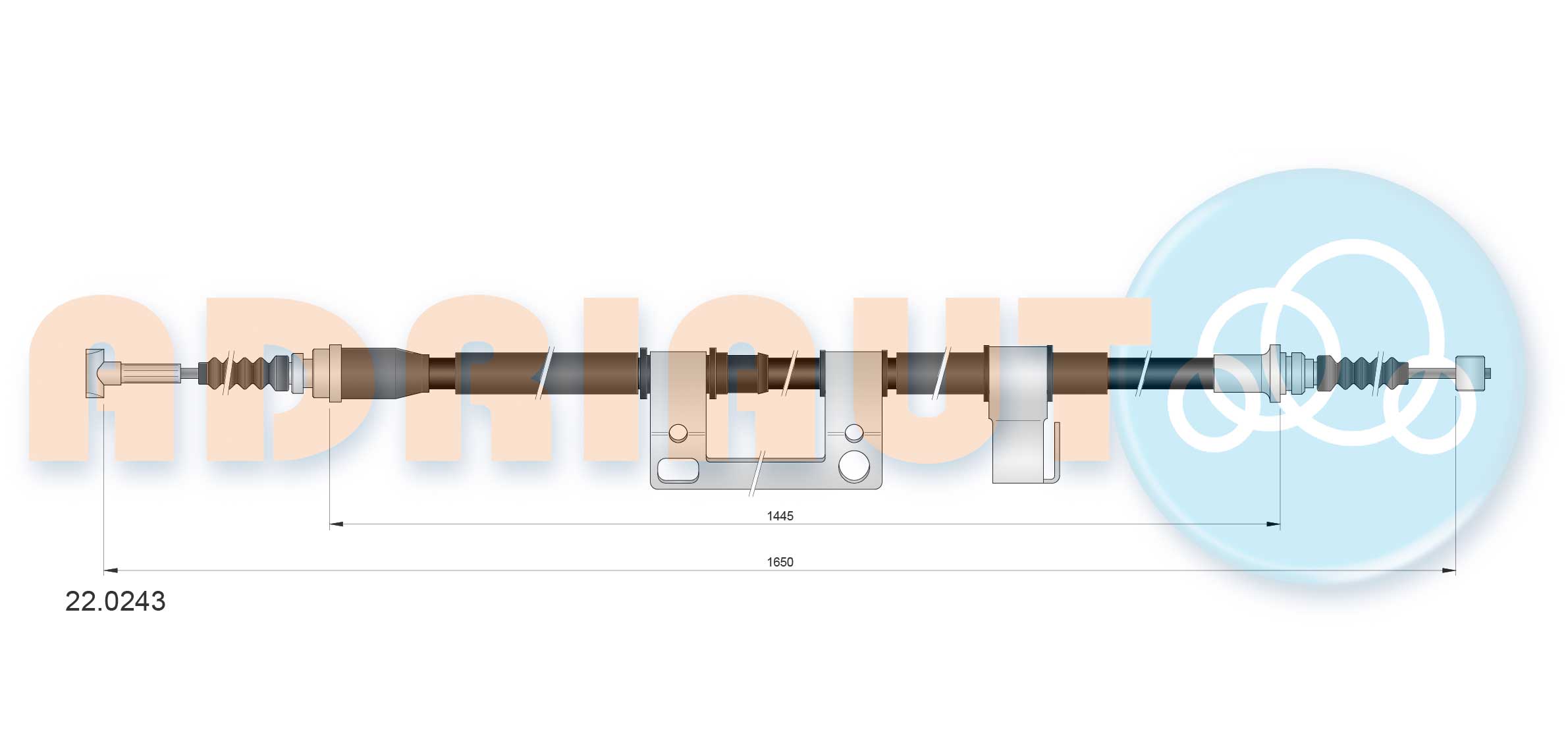 Handremkabel Adriauto 22.0243