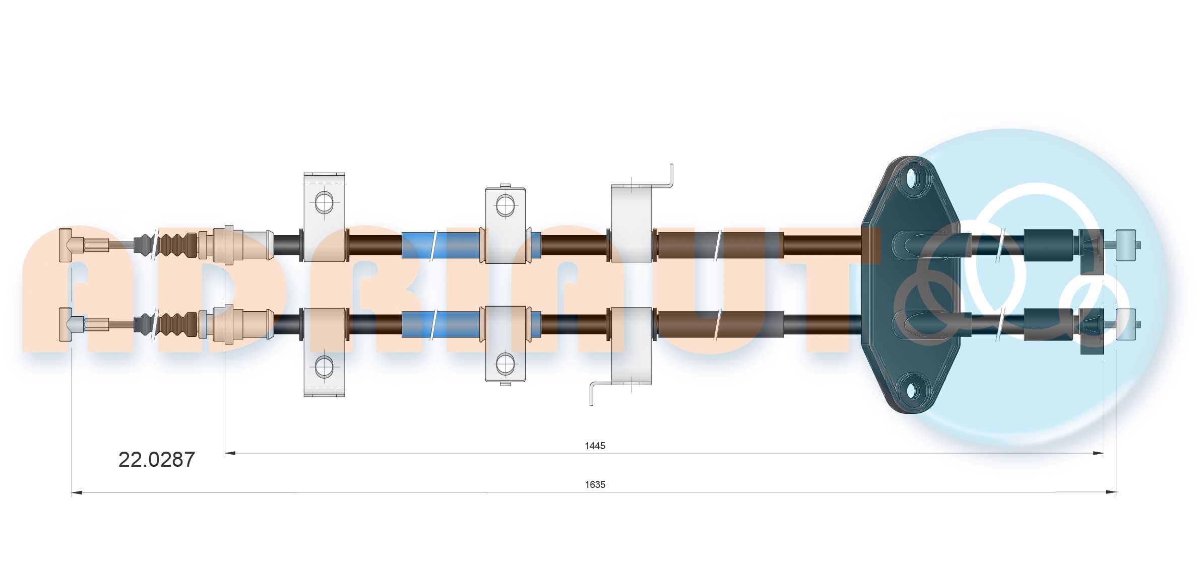 Handremkabel Adriauto 22.0287