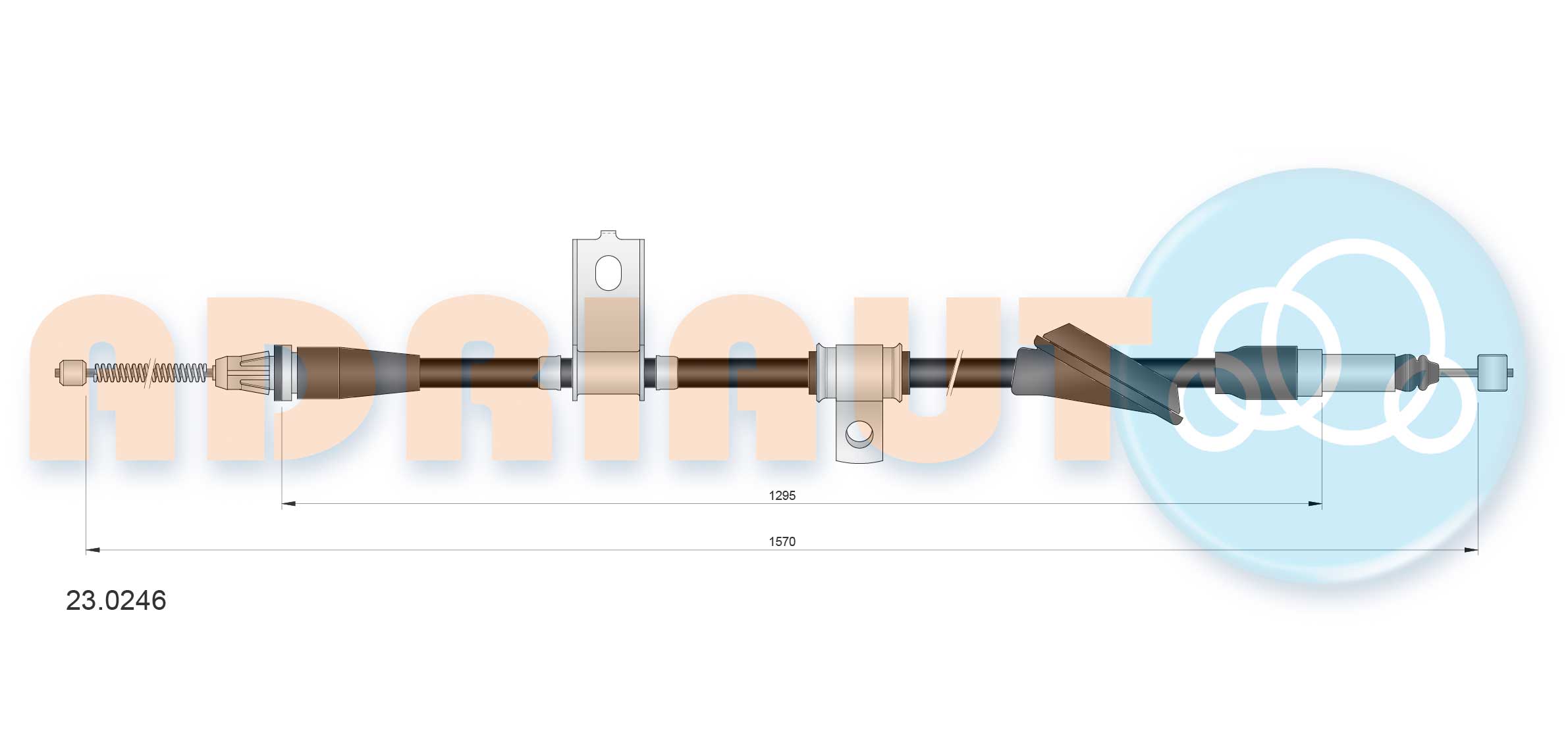 Handremkabel Adriauto 23.0246